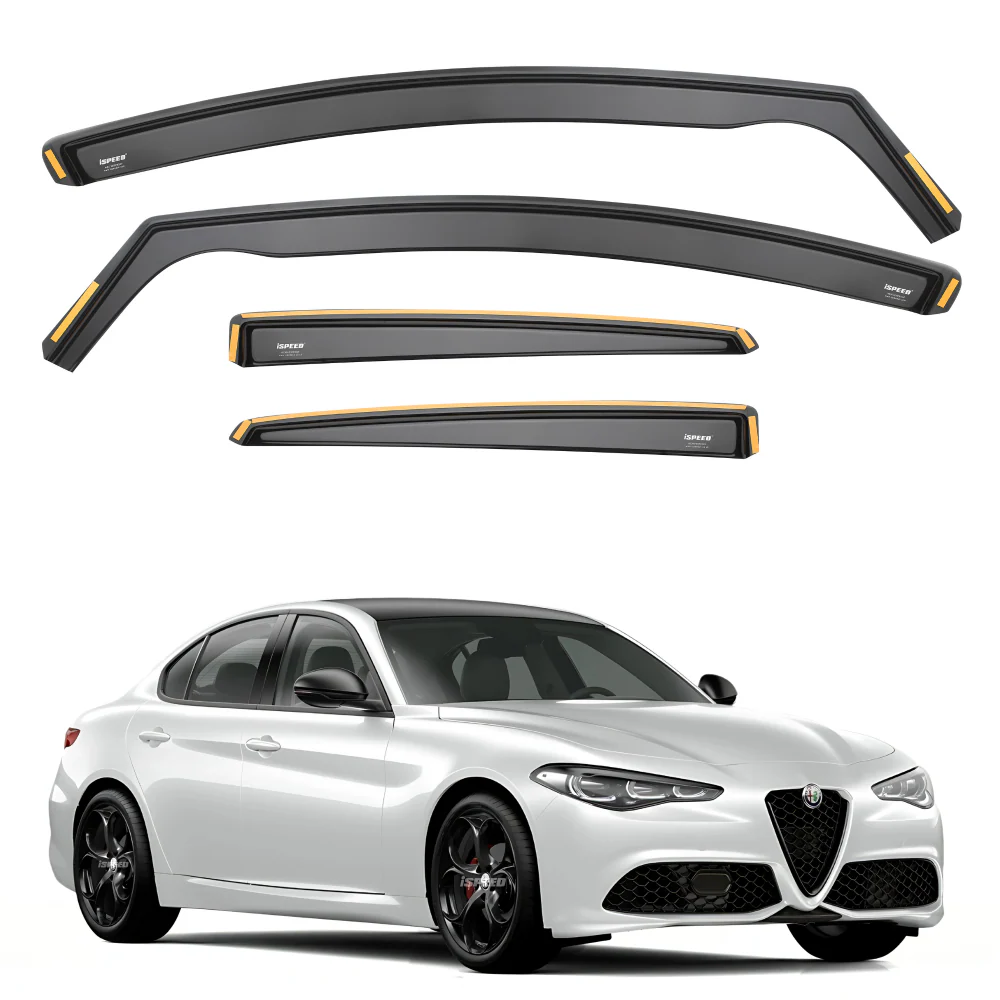 Alfa Romeo Giulia 2016-2026 4-Door Saloon Wind Deflectors 4pc Set