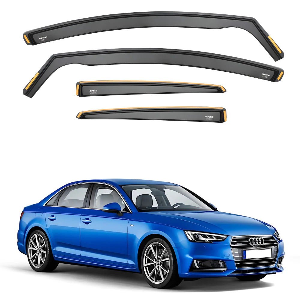 Audi A4 B9 2015-2025 4-Door Saloon Wind Deflectors 4pc Set - Image 2