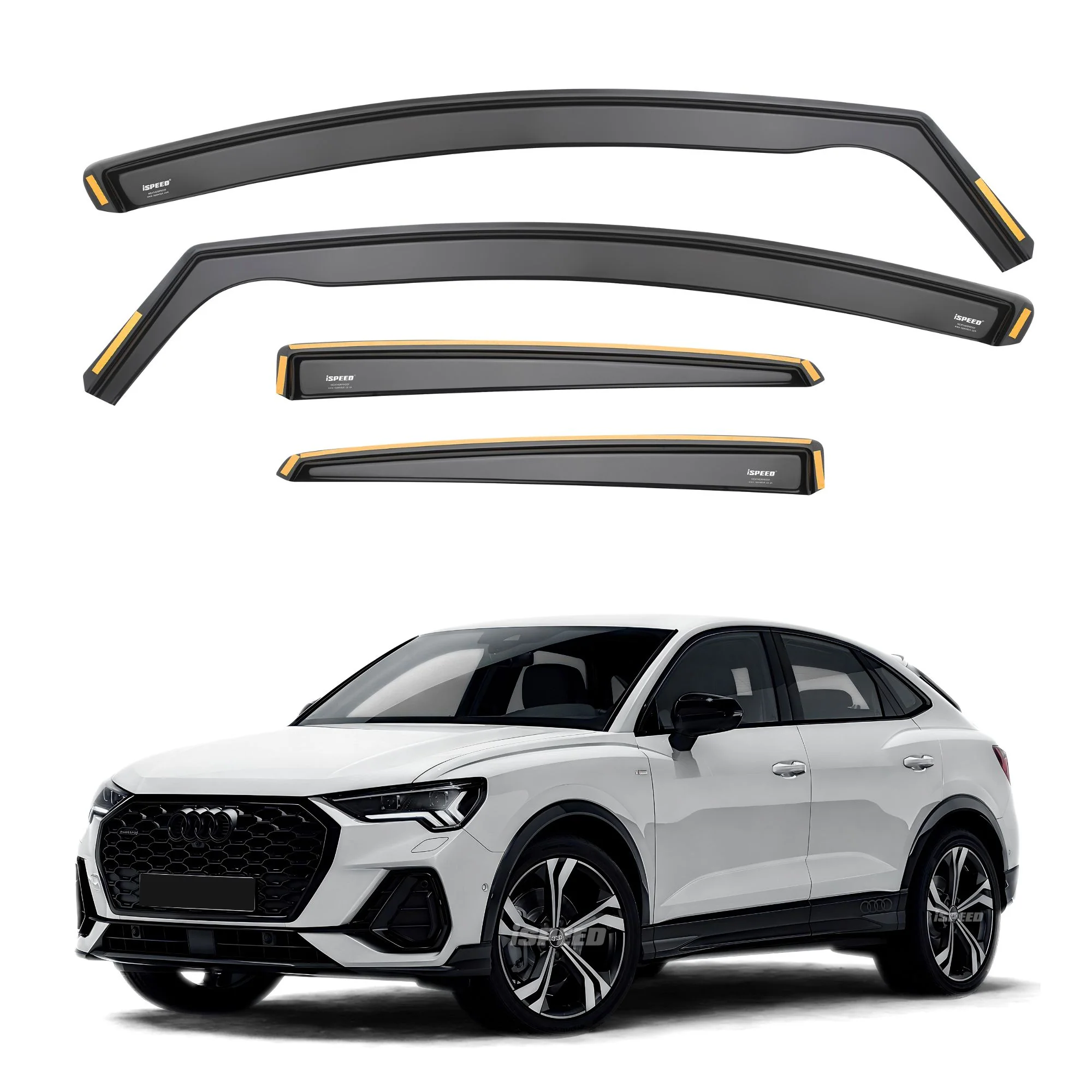 Audi Q3 Sportback MK2 2019-2025 Wind Deflectors 4pc Set