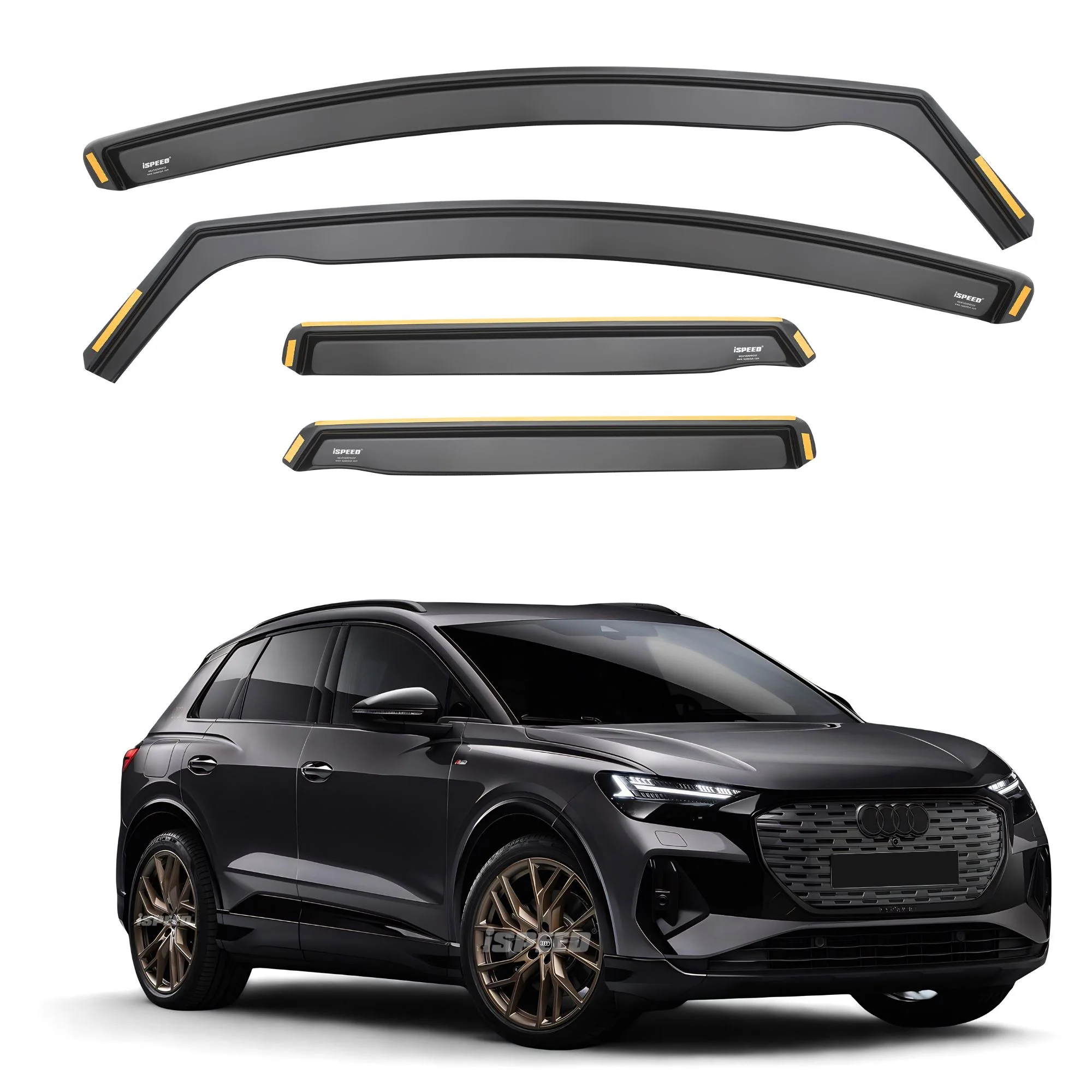 Audi Q4 E-Tron 2021-2026 5-Door SUV Wind Deflectors 4pc Set (Does not fit Sportback)