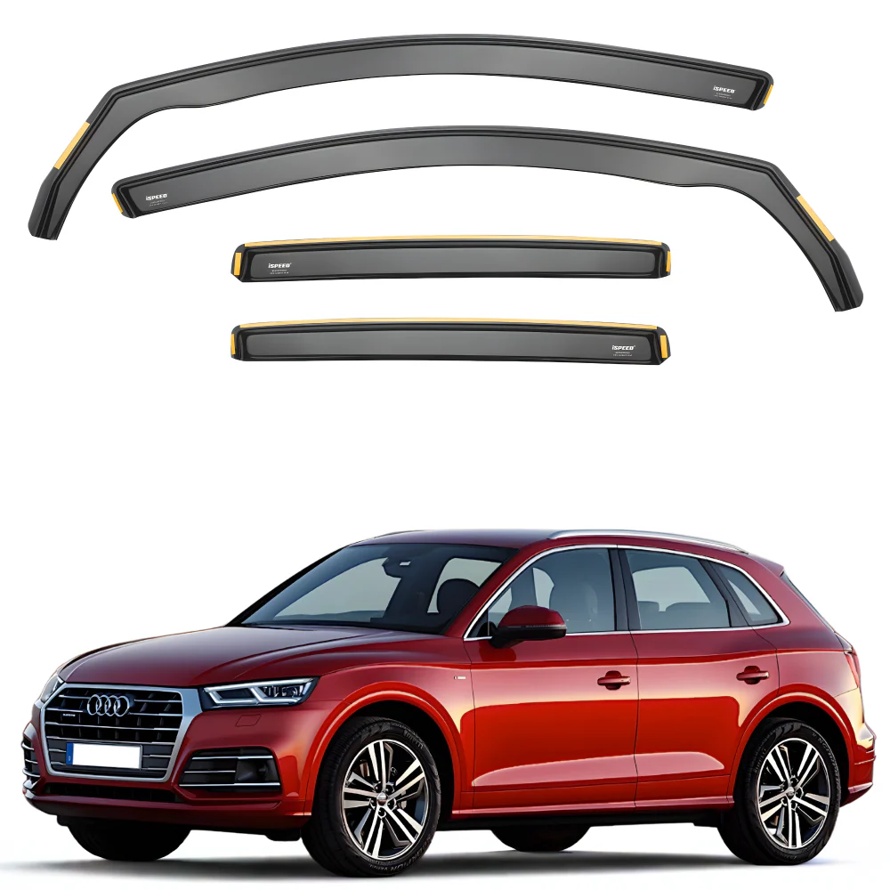 Audi Q5/SQ5 MK2 2017-2025 5-Door SUV Wind Deflectors 4pc Set (Does Not Fit Sportback) - Image 2