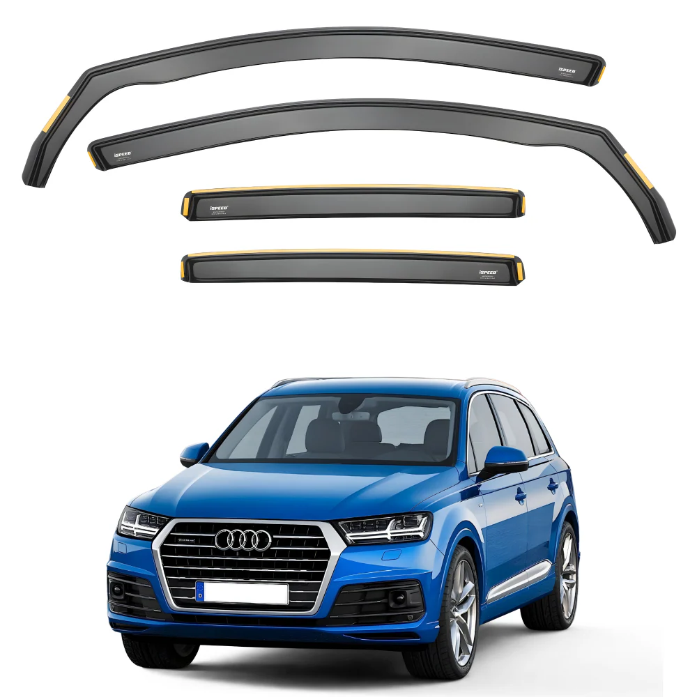 Audi Q7/SQ7 MK2 2015-2026 5-Door SUV Wind Deflectors 4pc Set - Image 2