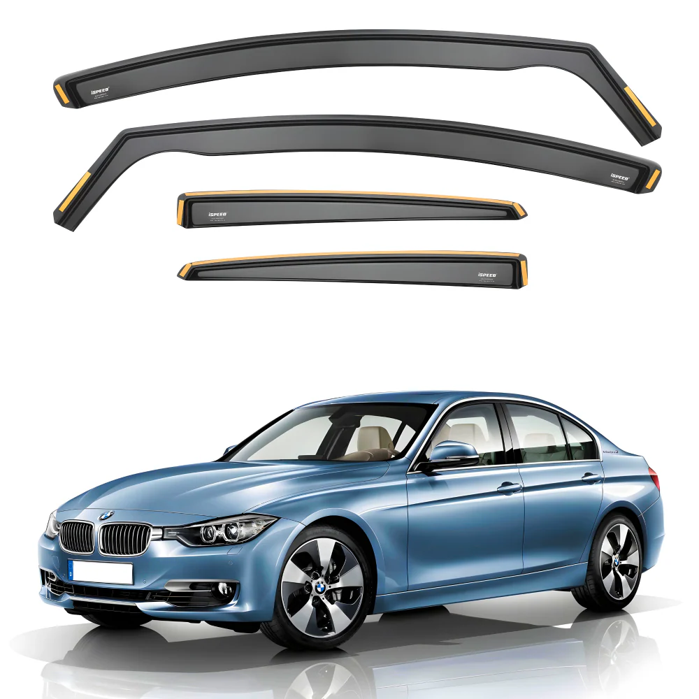 BMW 3 Series F30 2011-2018 4-Door Saloon Wind Deflectors 4pc Set - Image 2