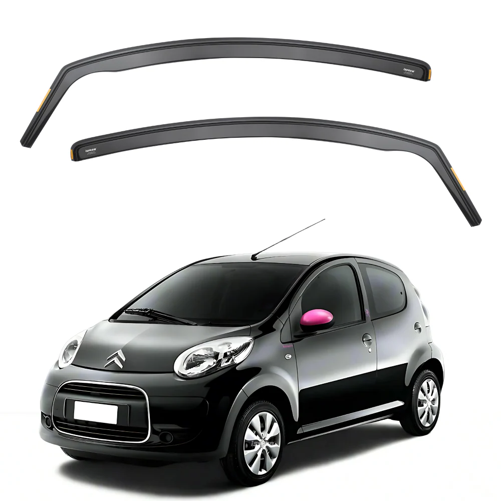 Citroen C1 MK1 2005-2014 5-Door Hatchback Wind Deflectors 2pc Set (Front Windows Only)
