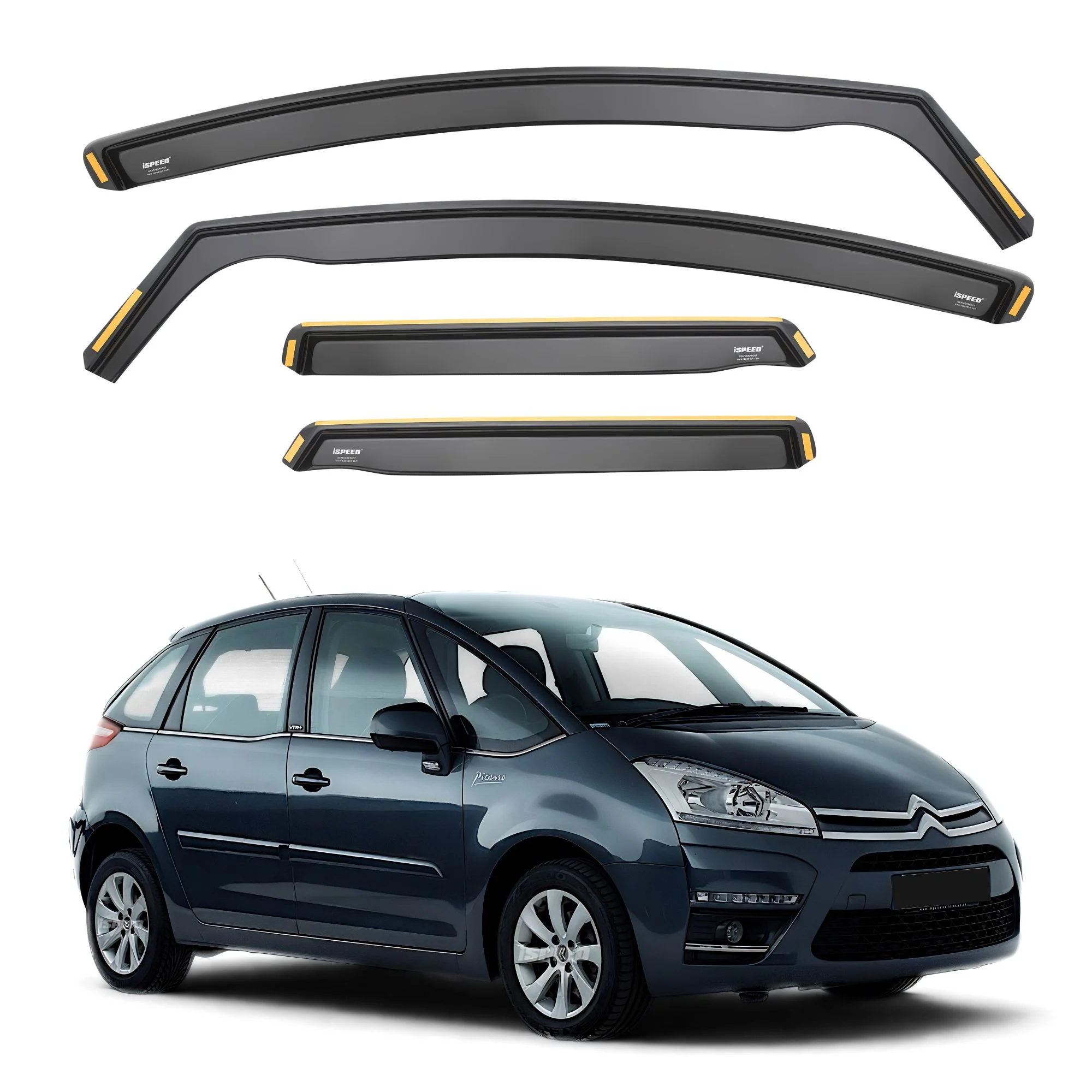 Citroen C4 Picasso MK1 2006-2013 Wind Deflectors 4pc Set
