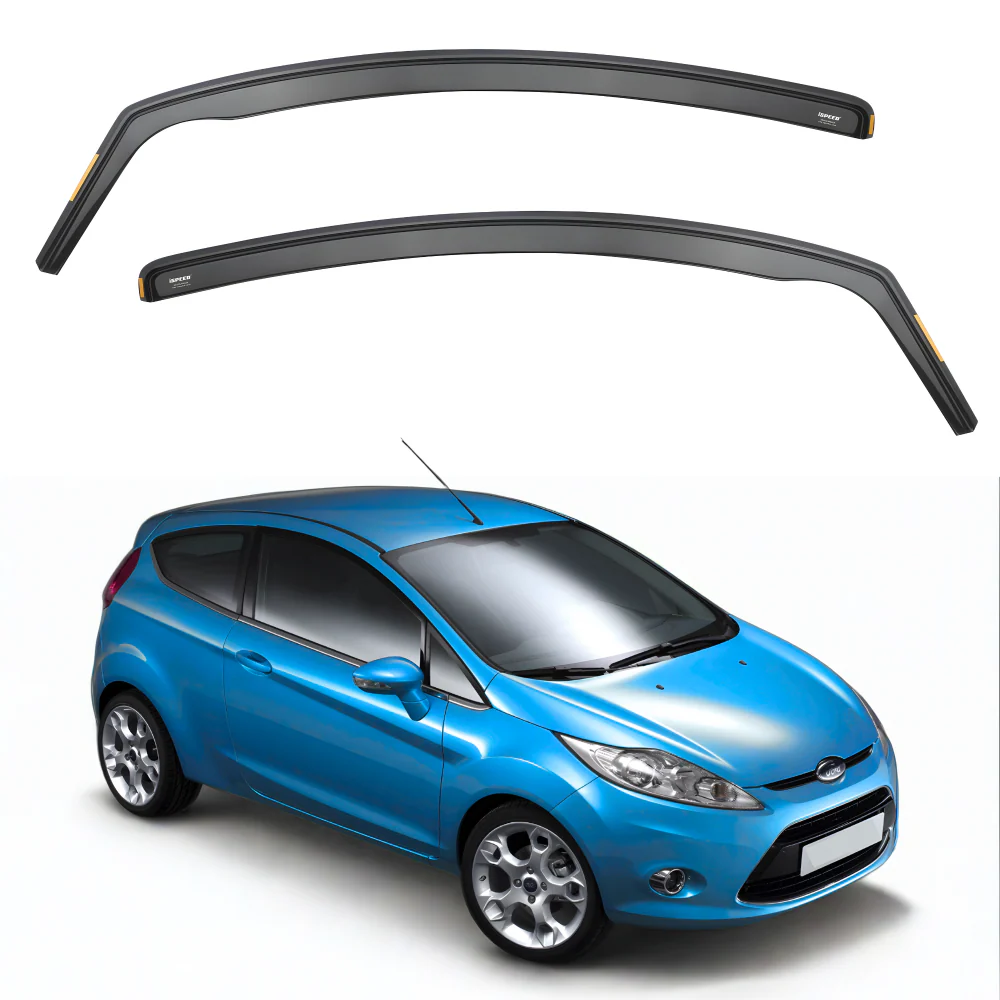 Ford Fiesta MK7 2008-2017 3-Door Hatchback Wind Deflectors 2pc Set - Image 3