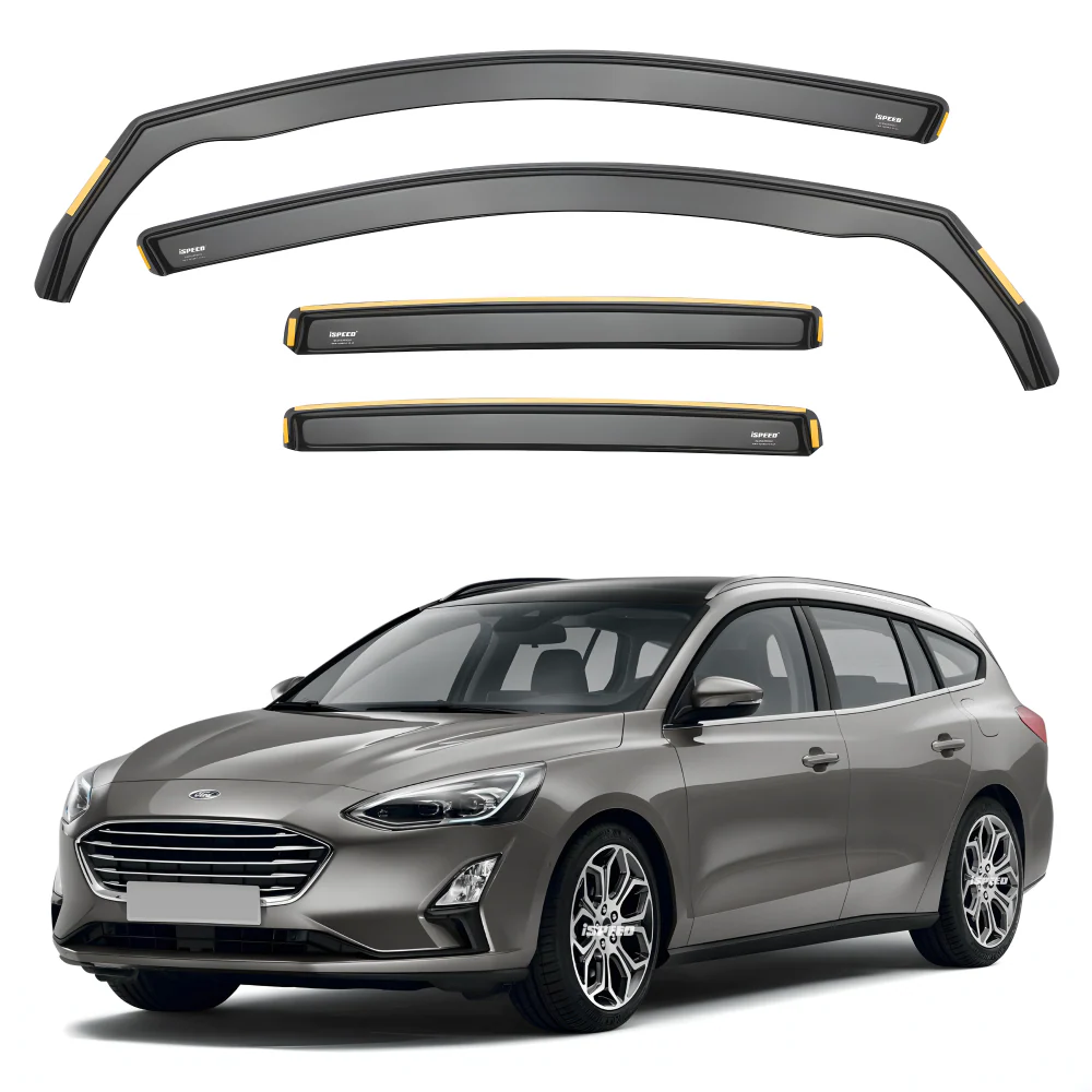 Ford Focus MK4 2018-2024 5-Door Estate Wind Deflectors 4pc Set - Image 2