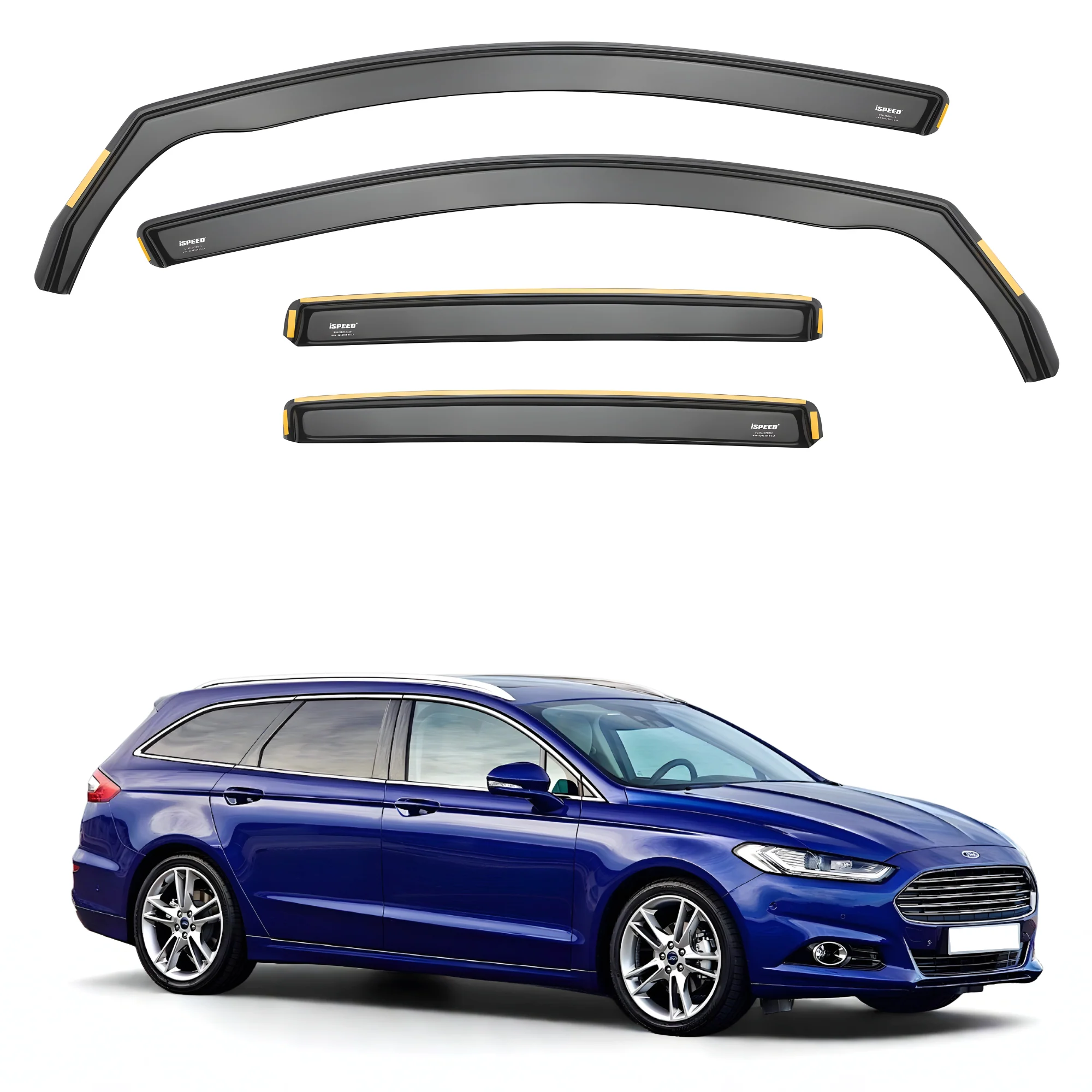 Ford Mondeo MK5 2015-2023 5-Door Estate Wind Deflectors 4pc Set - Image 2