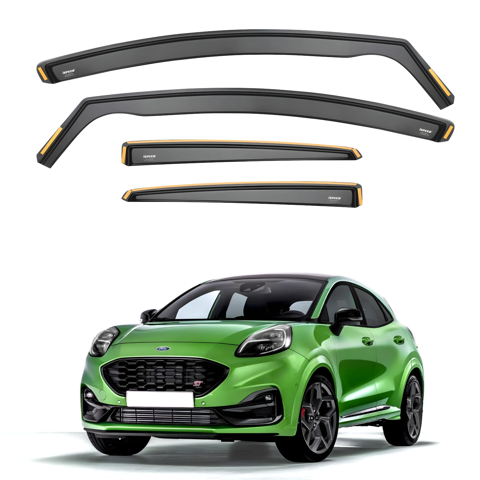 Ford Puma 2019-2024 5-Door SUV Wind Deflectors 4pc Set - Image 2
