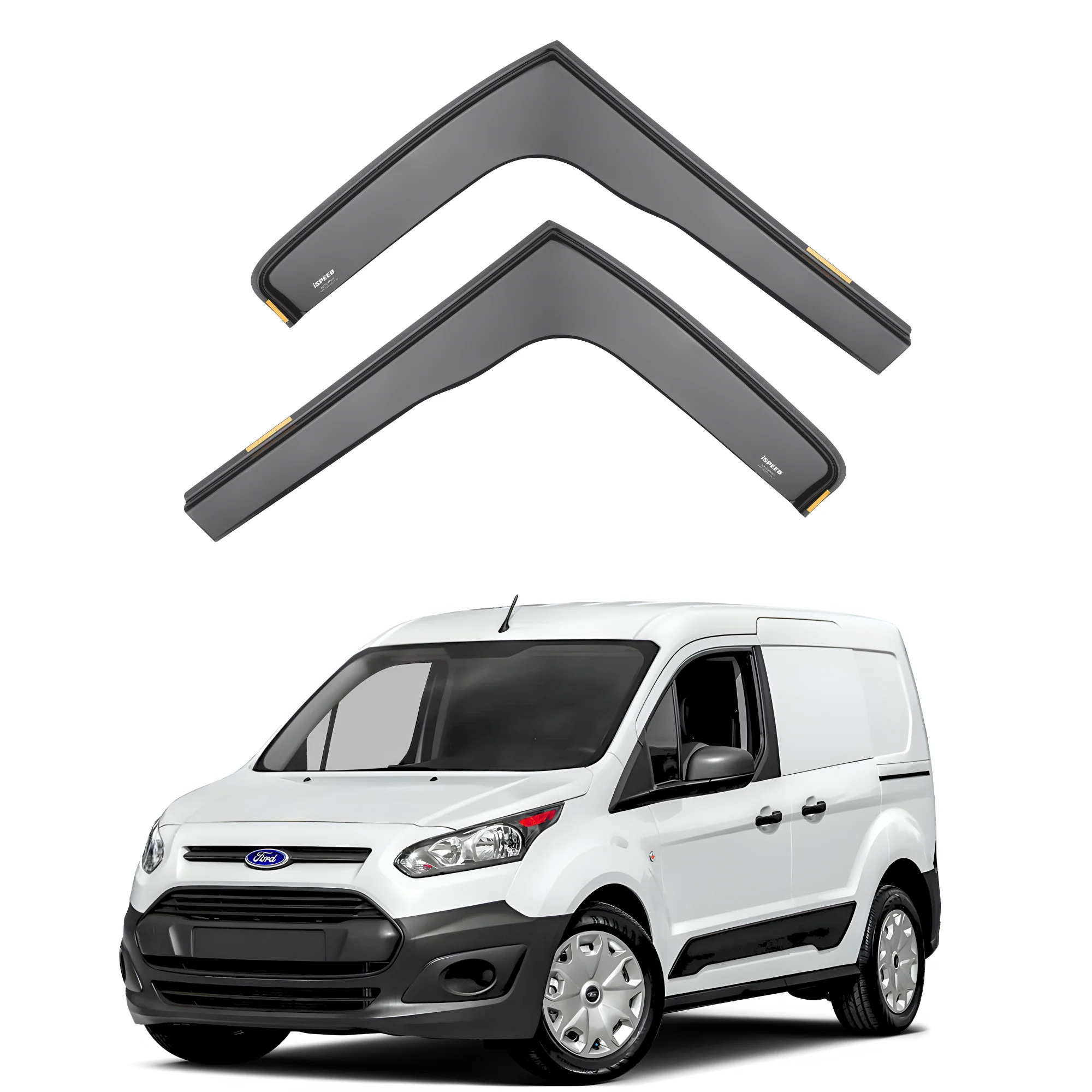 Ford Transit/Tourneo Connect MK2 2012-2022 Wind Deflectors 2pc Set - Image 2