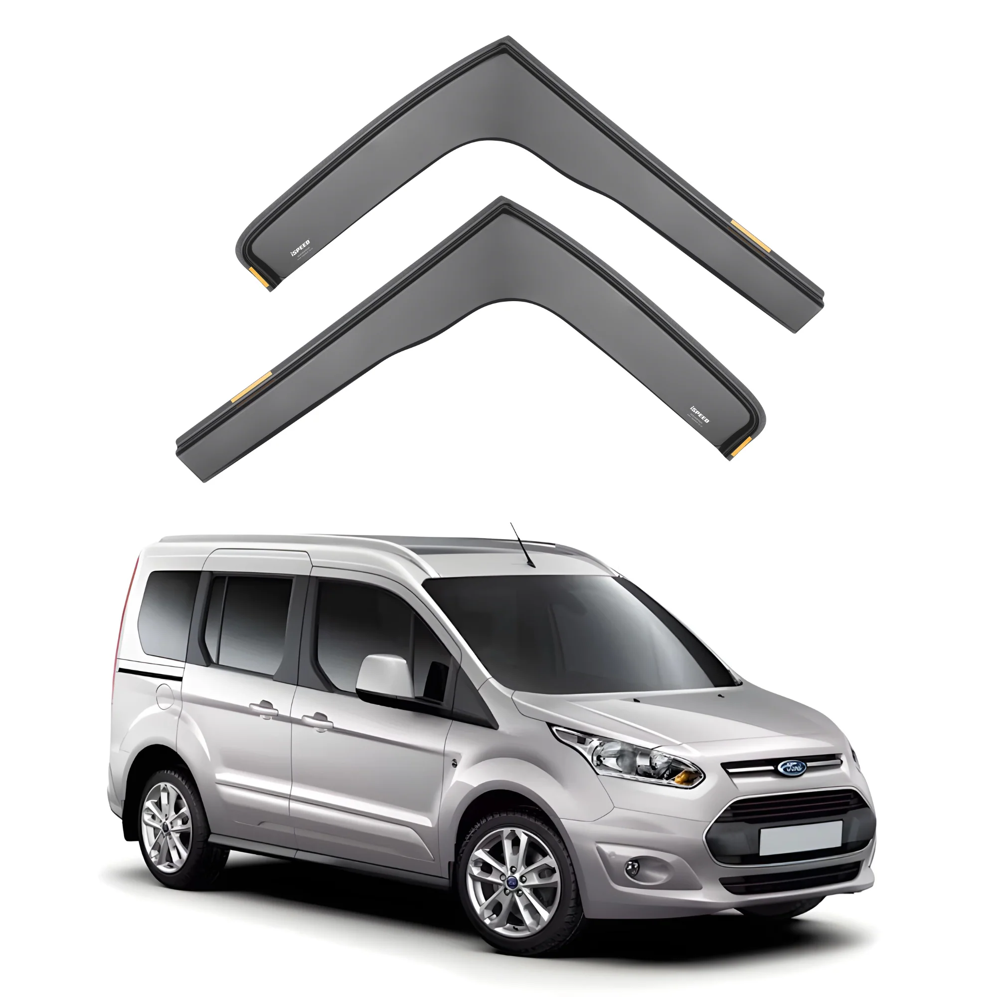 Ford Transit/Tourneo Connect MK2 2012-2022 Wind Deflectors 2pc Set - Image 3