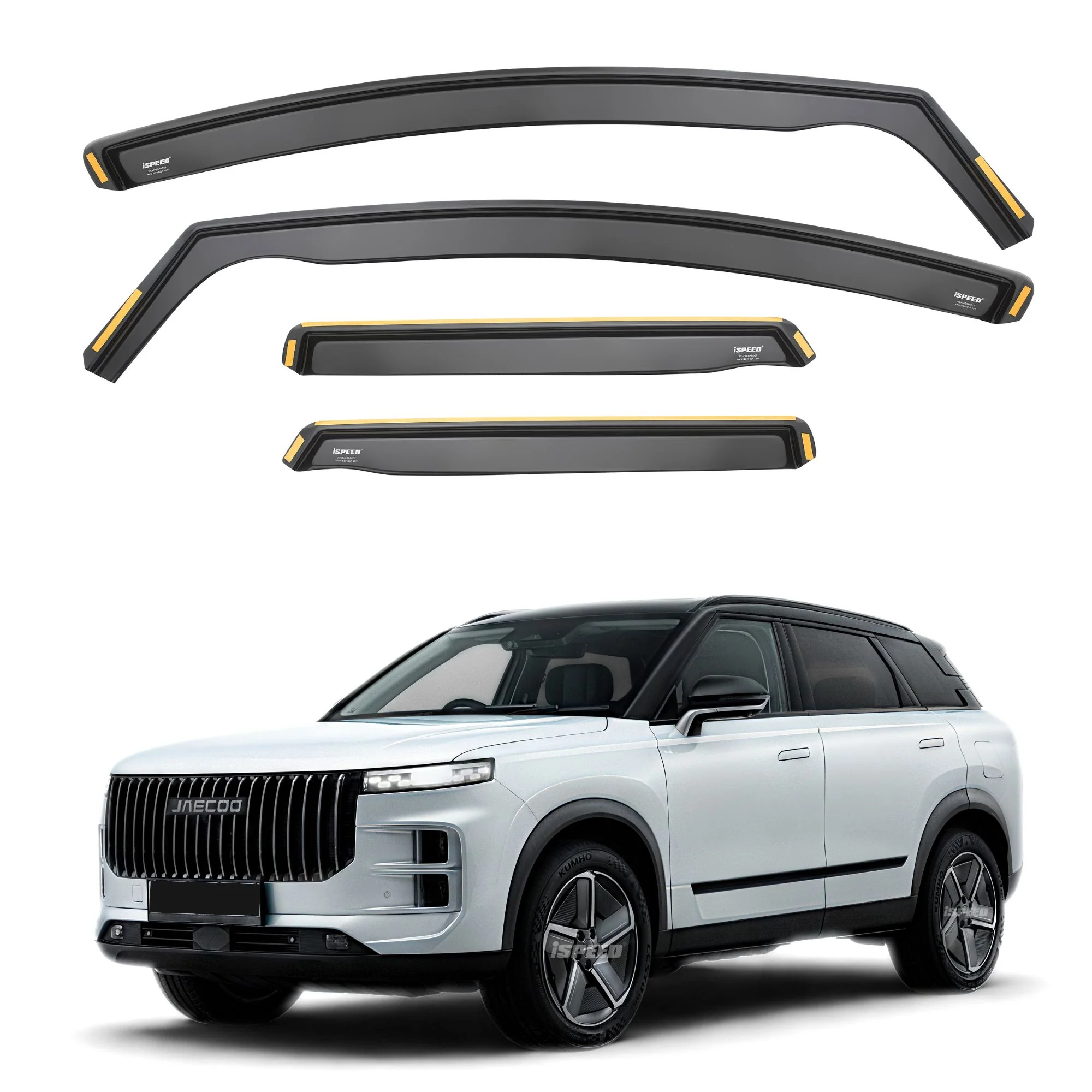 Jaecoo 7 2023-2026 5-Door SUV Wind Deflectors 4pc Set