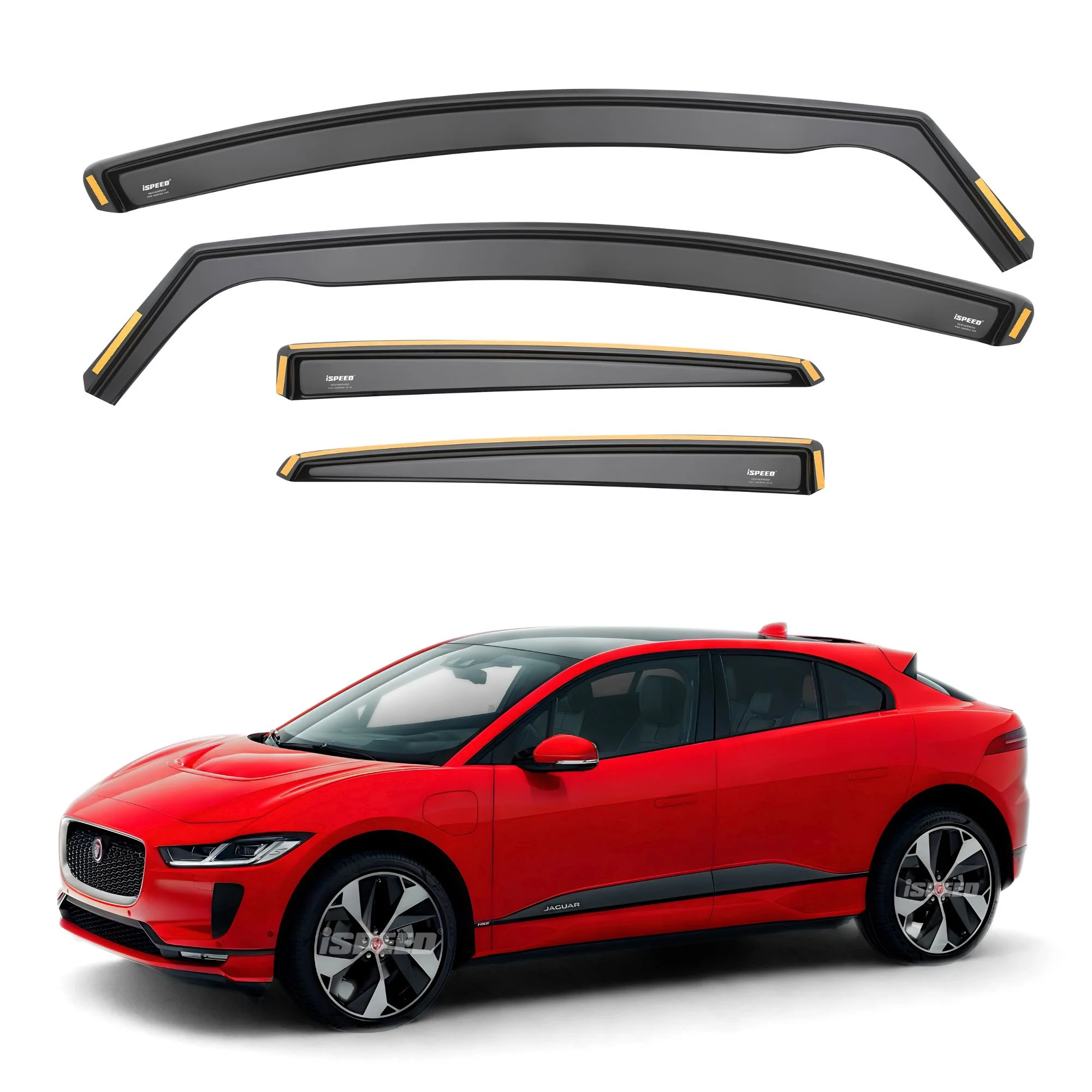 Jaguar I-Pace 2018-2024 5-Door SUV Wind Deflectors 4pc Set