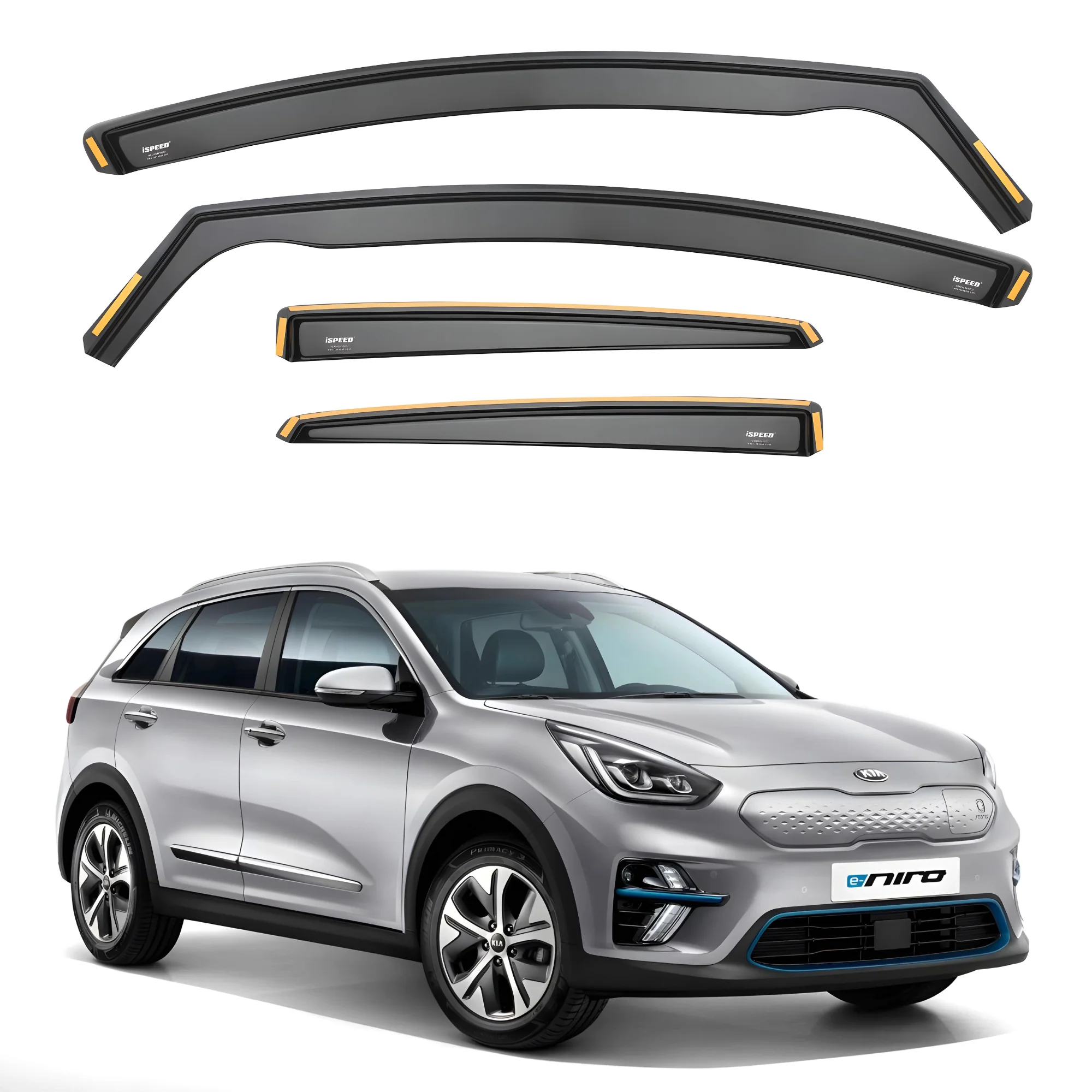 Kia Niro/E-Niro MK1 2016-2022 Wind Deflectors 4pc Set - Image 3