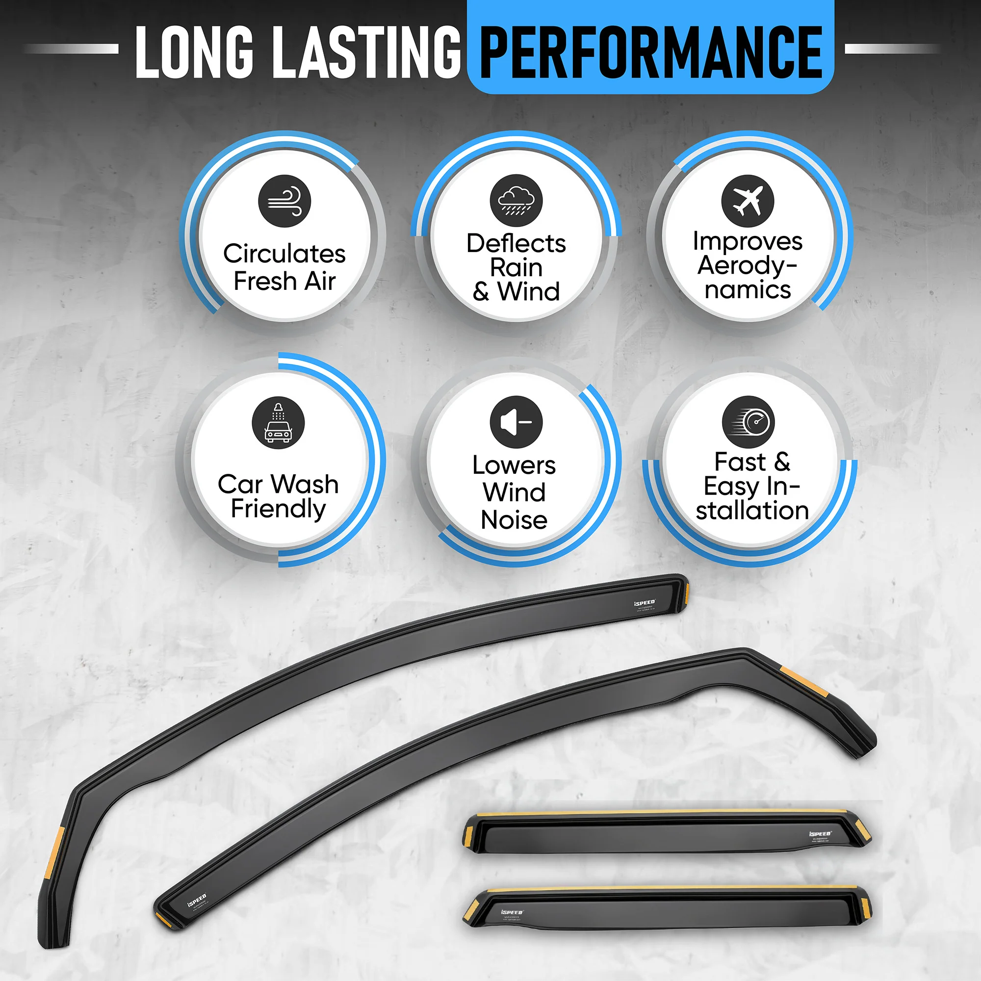 Jaguar F-Pace 2016-2025 5-Door SUV Wind Deflectors 4pc Set - Image 9