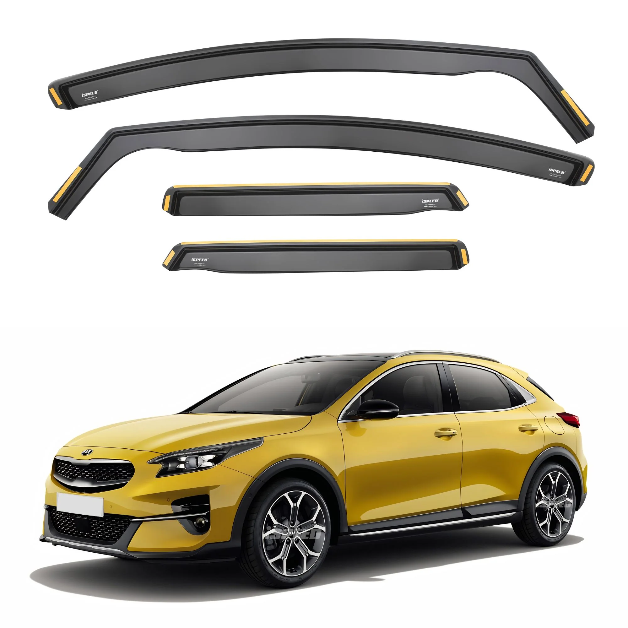 Kia XCeed 2019-2026 5-Door SUV Wind Deflectors 4pc Set