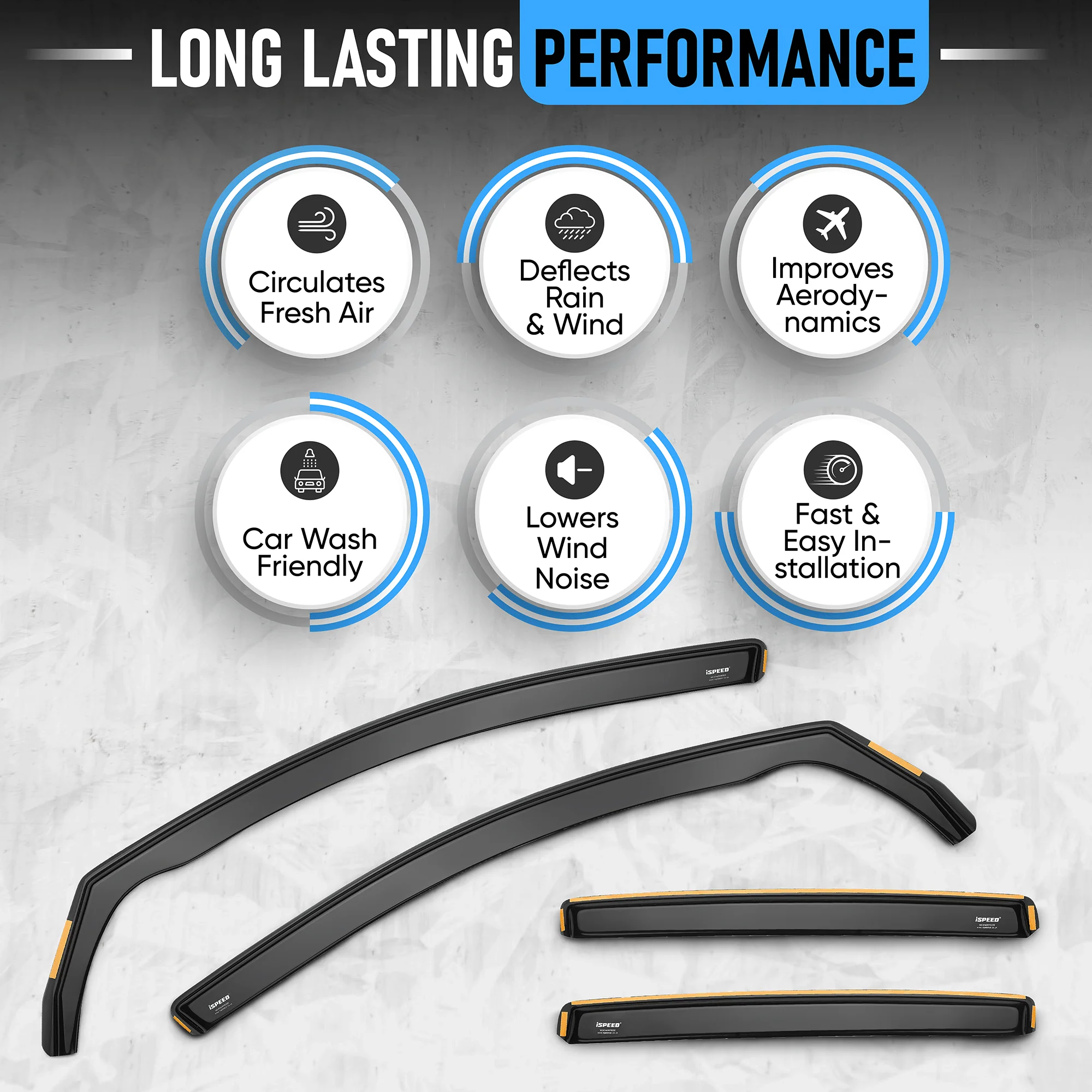 Mercedes GLB / EQB MK1 2019-2025 5-Door SUV Wind Deflectors 4pc Set - Image 9