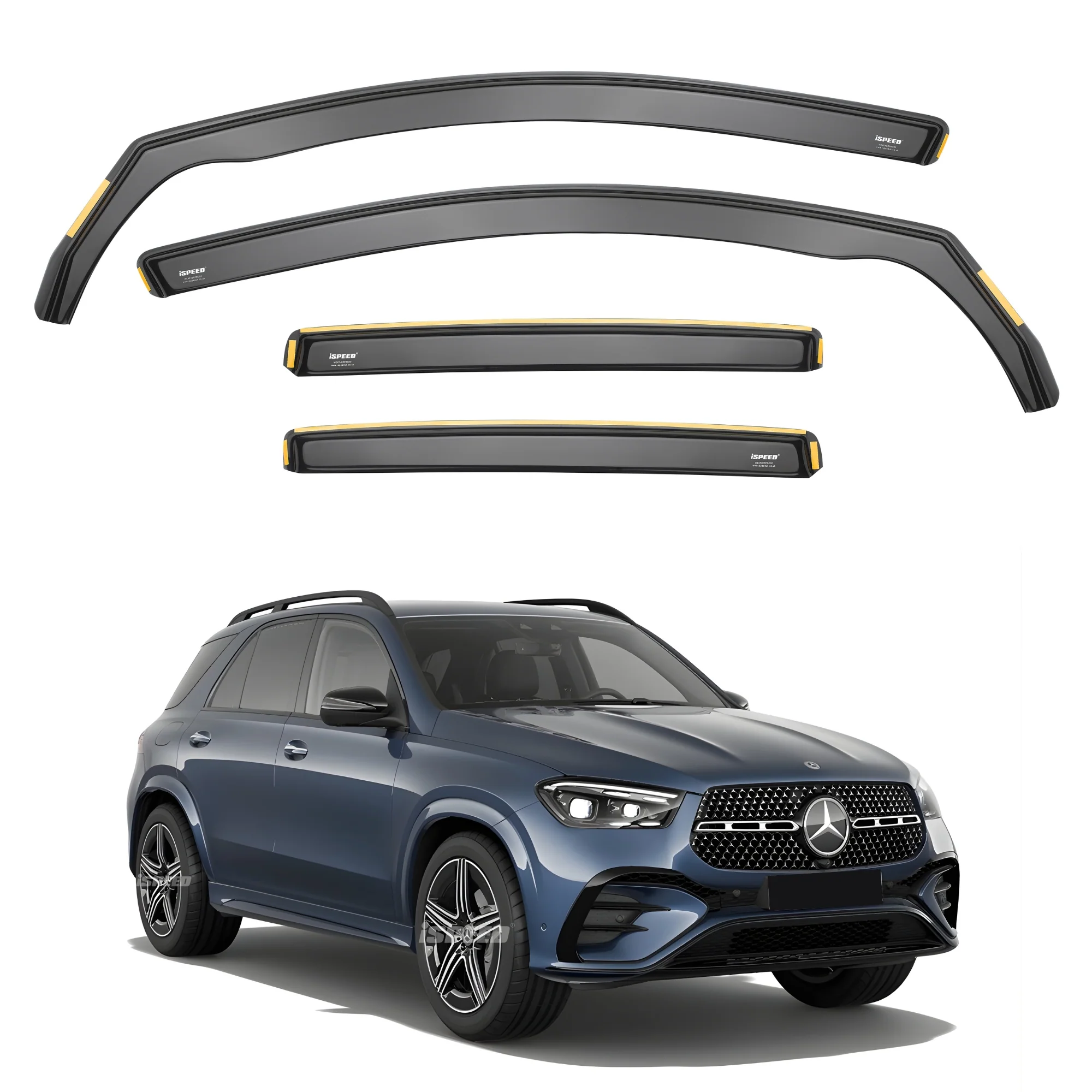 Mercedes GLE MK2 W167 2019-2026 Wind Deflectors 4pc Set (Does not fit coupe)
