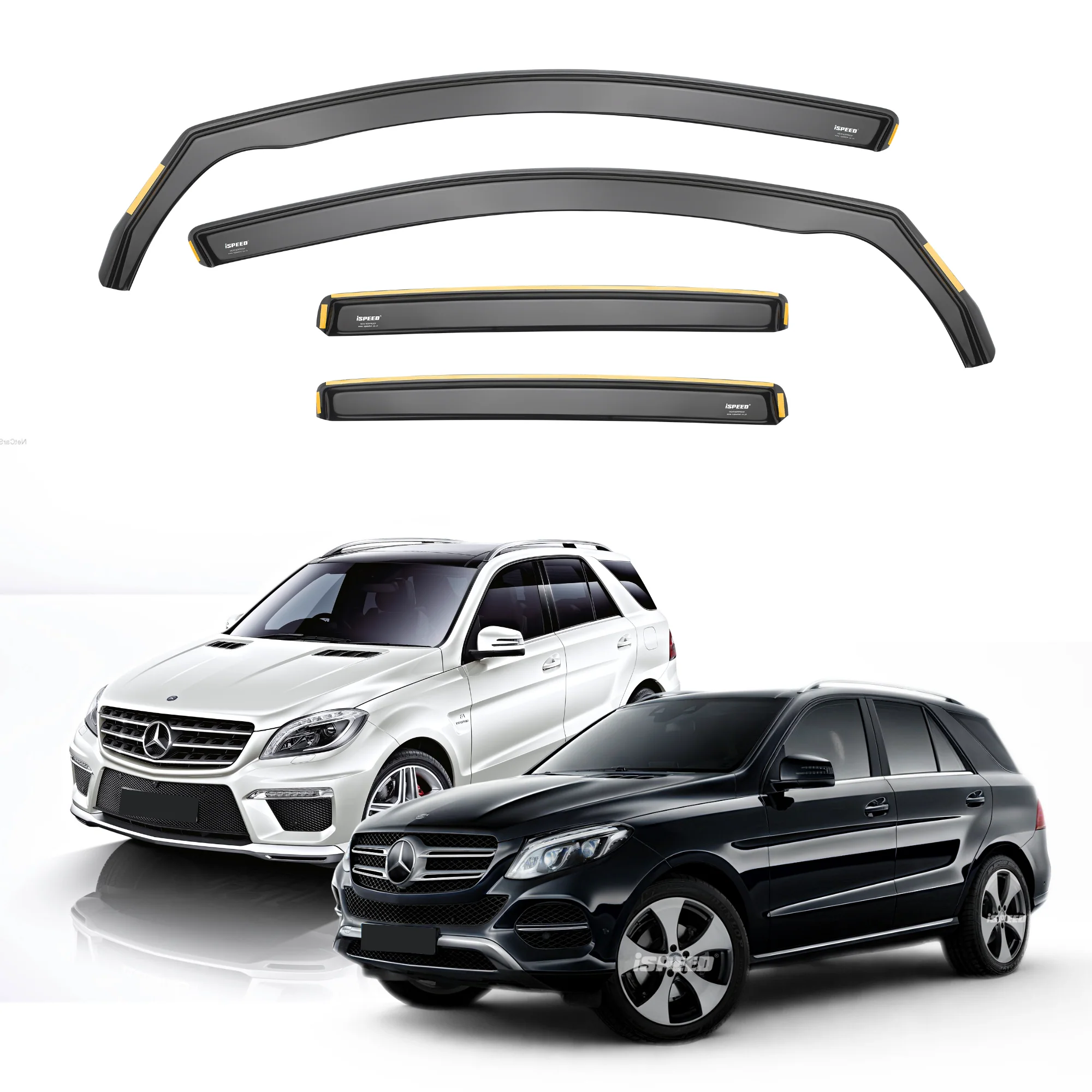 Mercedes GLE / ML-Class W166 2011-2019 Wind Deflectors 4pc Set (Does Not Fit Coupe)