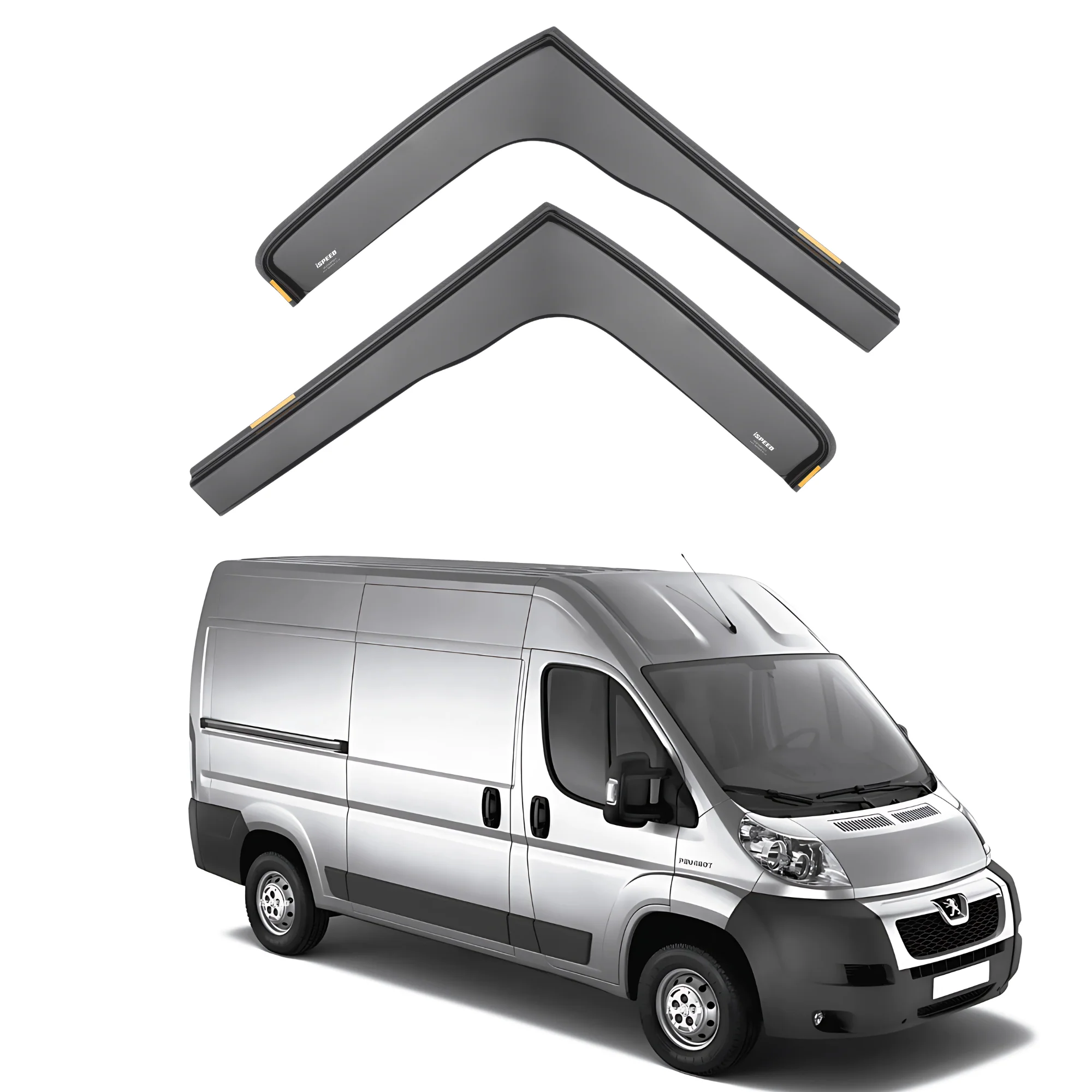 Peugeot Boxer MK3 2006-2024 Wind Deflectors 2pc Set - Image 3