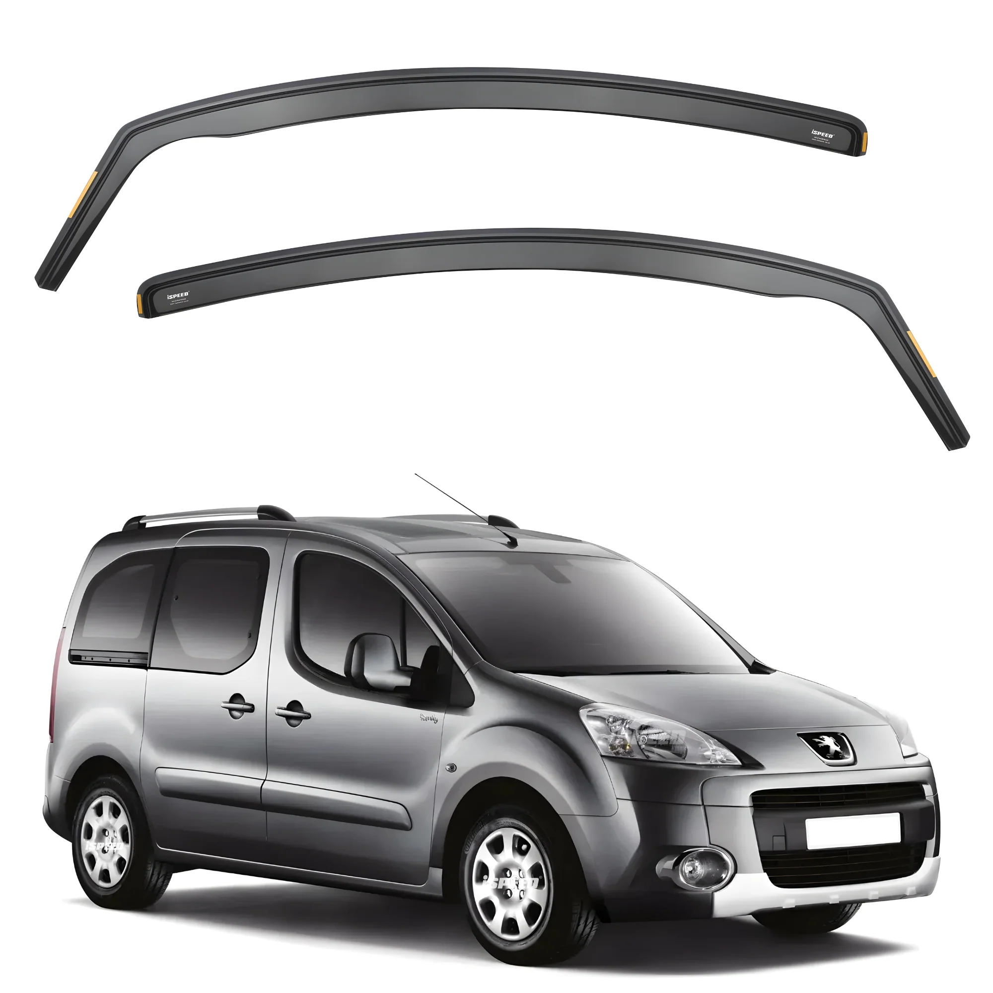 Peugeot Partner/Teepee MK2 2008-2018 Wind Deflectors 2pc Set - Image 3