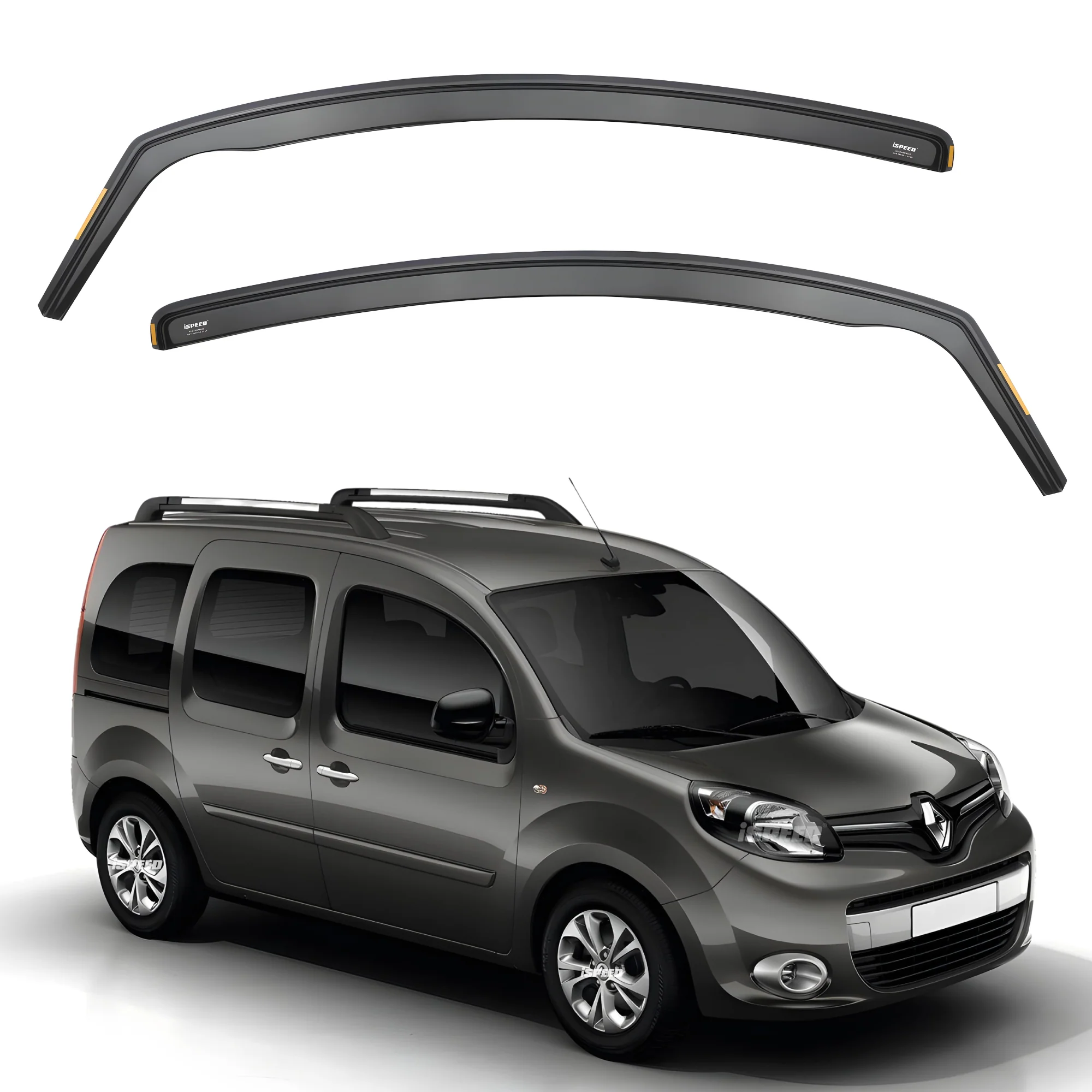 Renault Kangoo MK2 2008-2019 Wind Deflectors 2pc Set - Image 3
