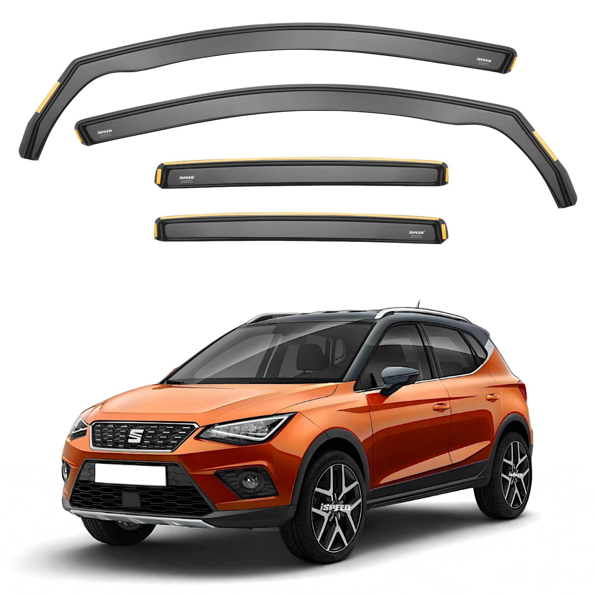 Seat Arona MK1 2017-2025 Wind Deflectors 4pc Set - Image 2
