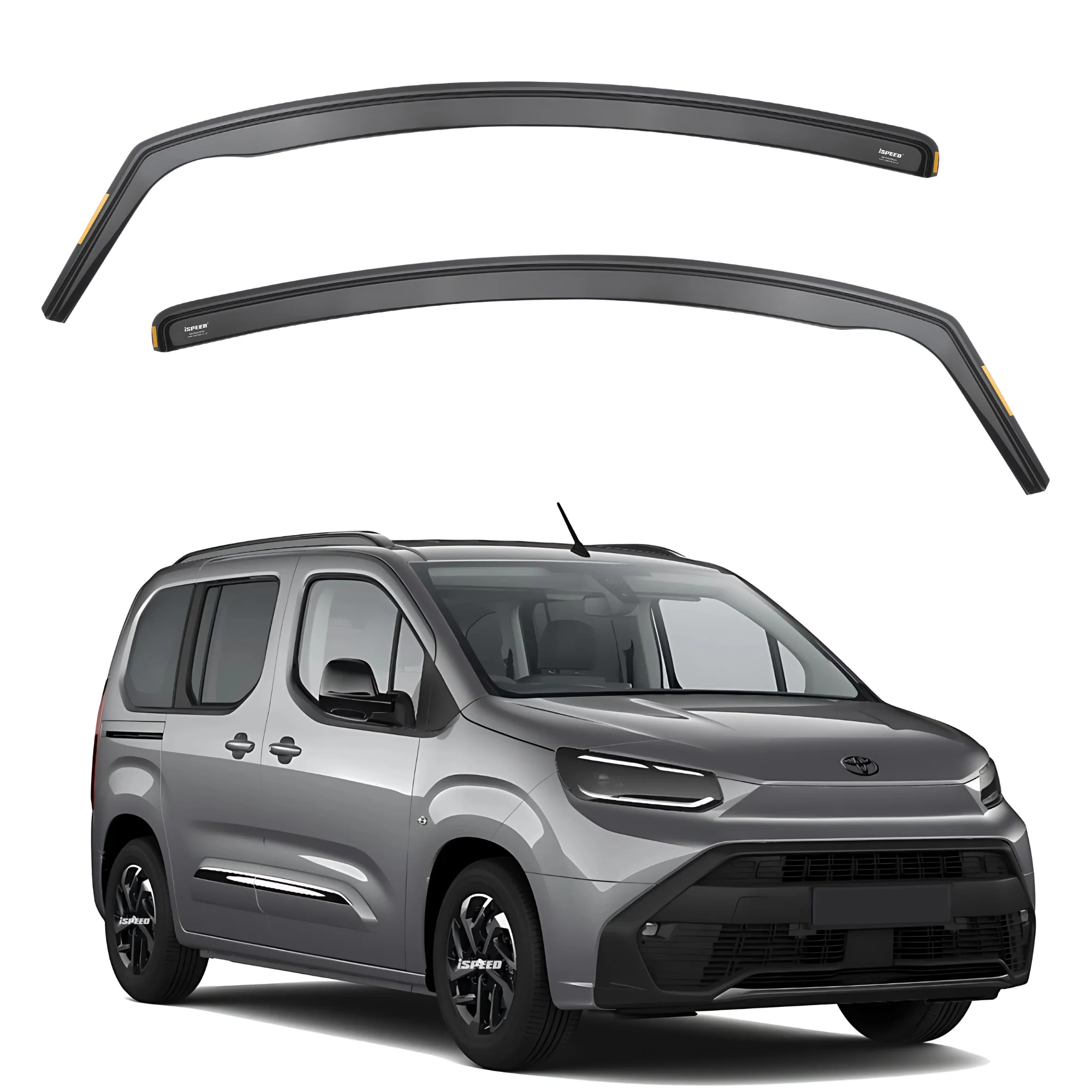 Toyota Proace City / Proace City Verso 2018-2025 Wind Deflectors 2pc Set - Image 3
