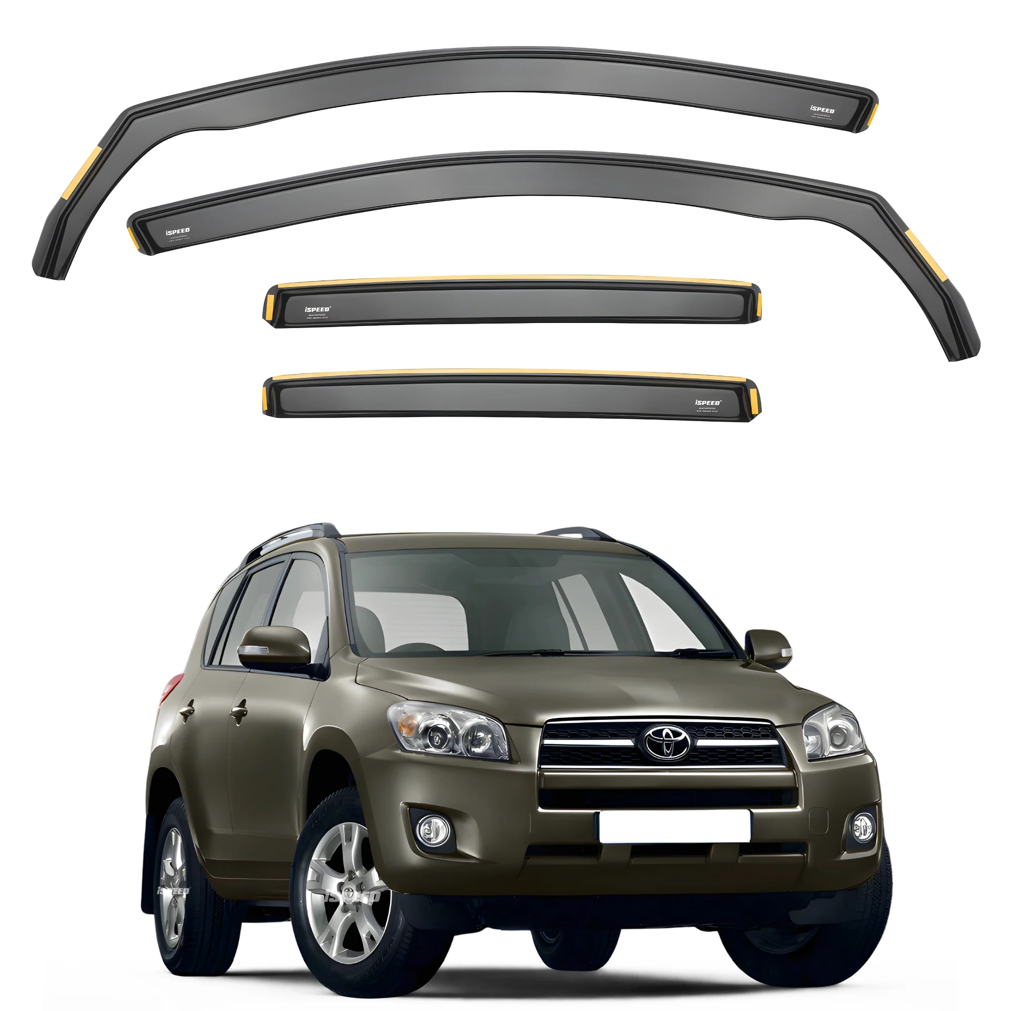 Toyota RAV4 MK3 2005-2013 Wind Deflectors 4pc Set - Image 2