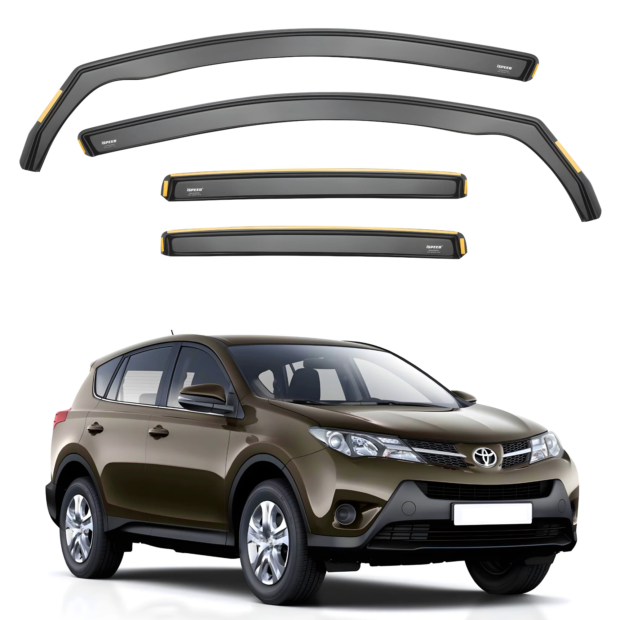 Toyota RAV4 MK4 2013-2018 Wind Deflectors 4pc Set - Image 2
