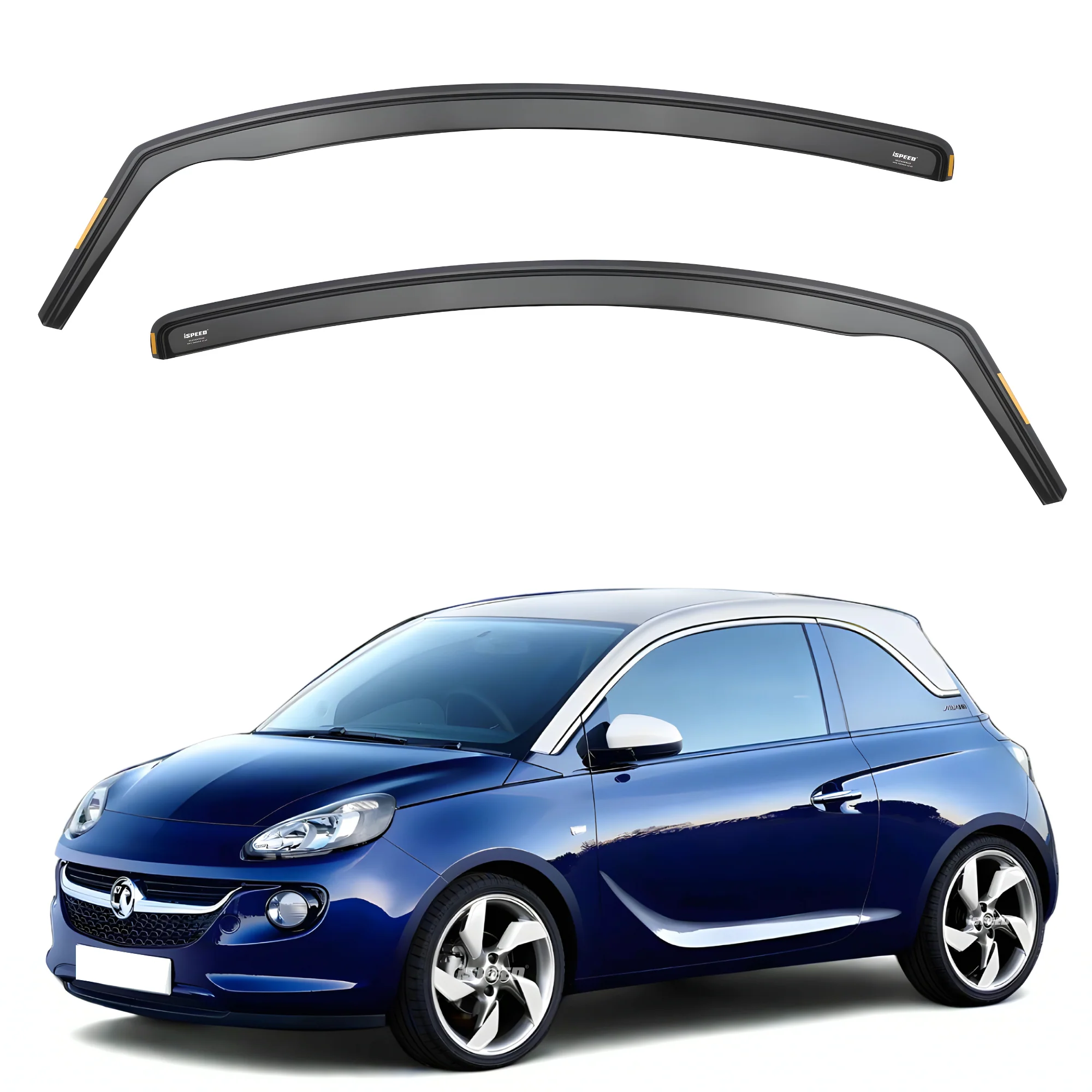Vauxhall Adam 2013-2019 3-Door Hatchback Wind Deflectors 2pc Set