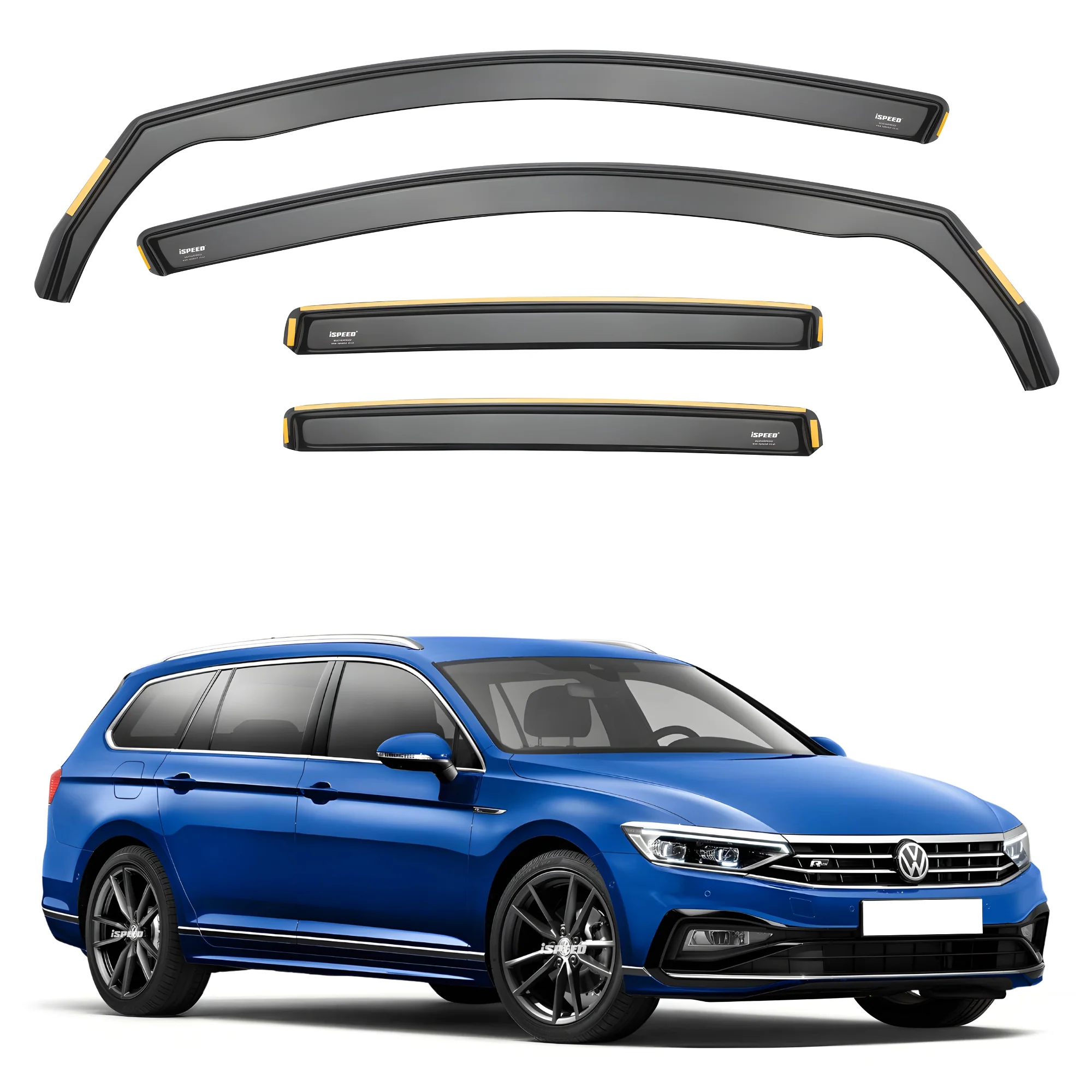 VW Passat B8 2014-2024 5-Door Estate Wind Deflectors 4pc Set