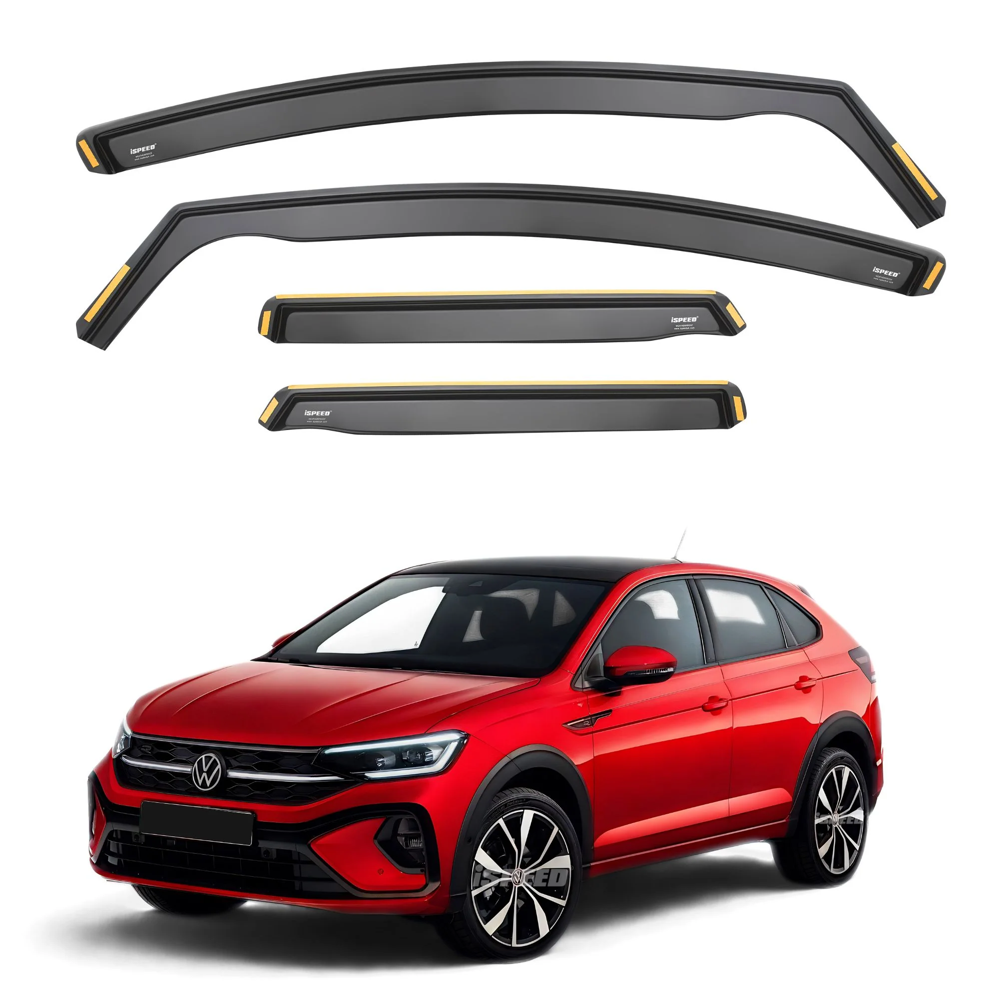 VW Taigo 2020-2026 5-Door SUV Wind Deflectors 4pc Set