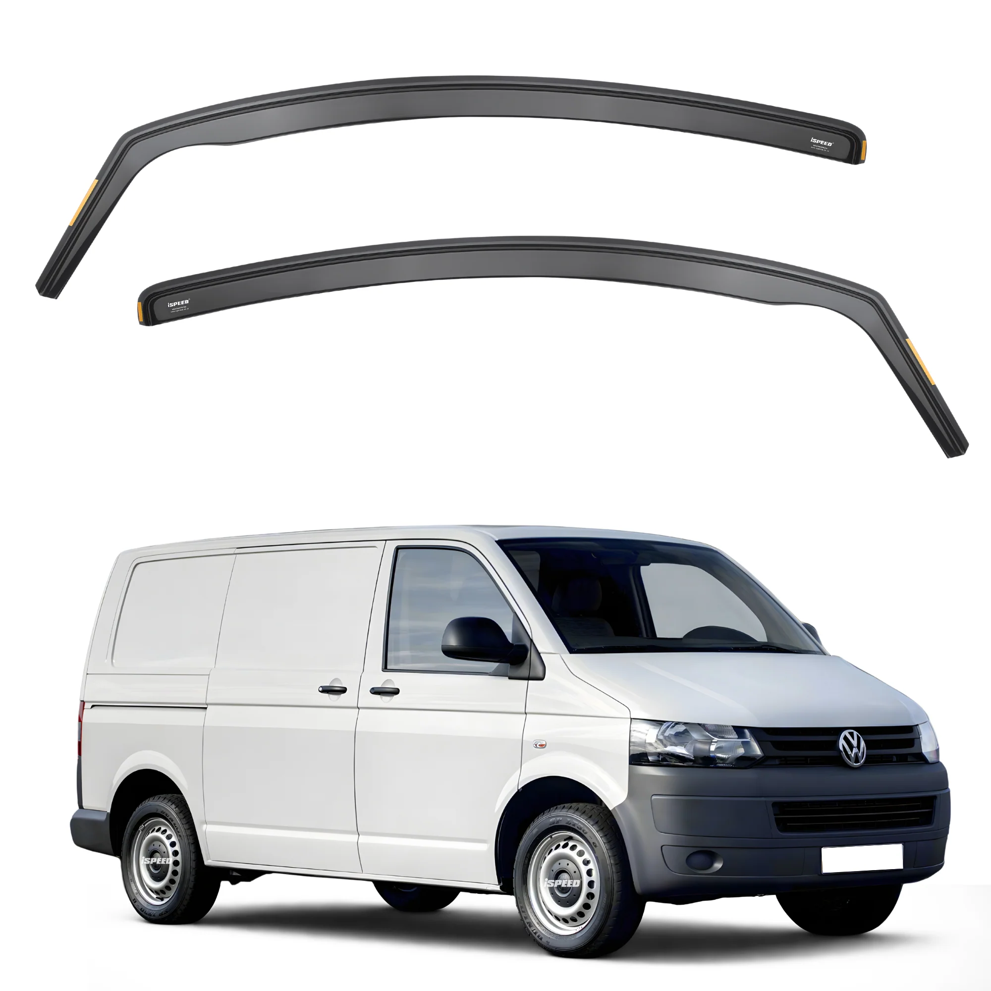 VW Transporter/Multivan T5/T6 2003-2023 Wind Deflectors 2pc Set - Image 2