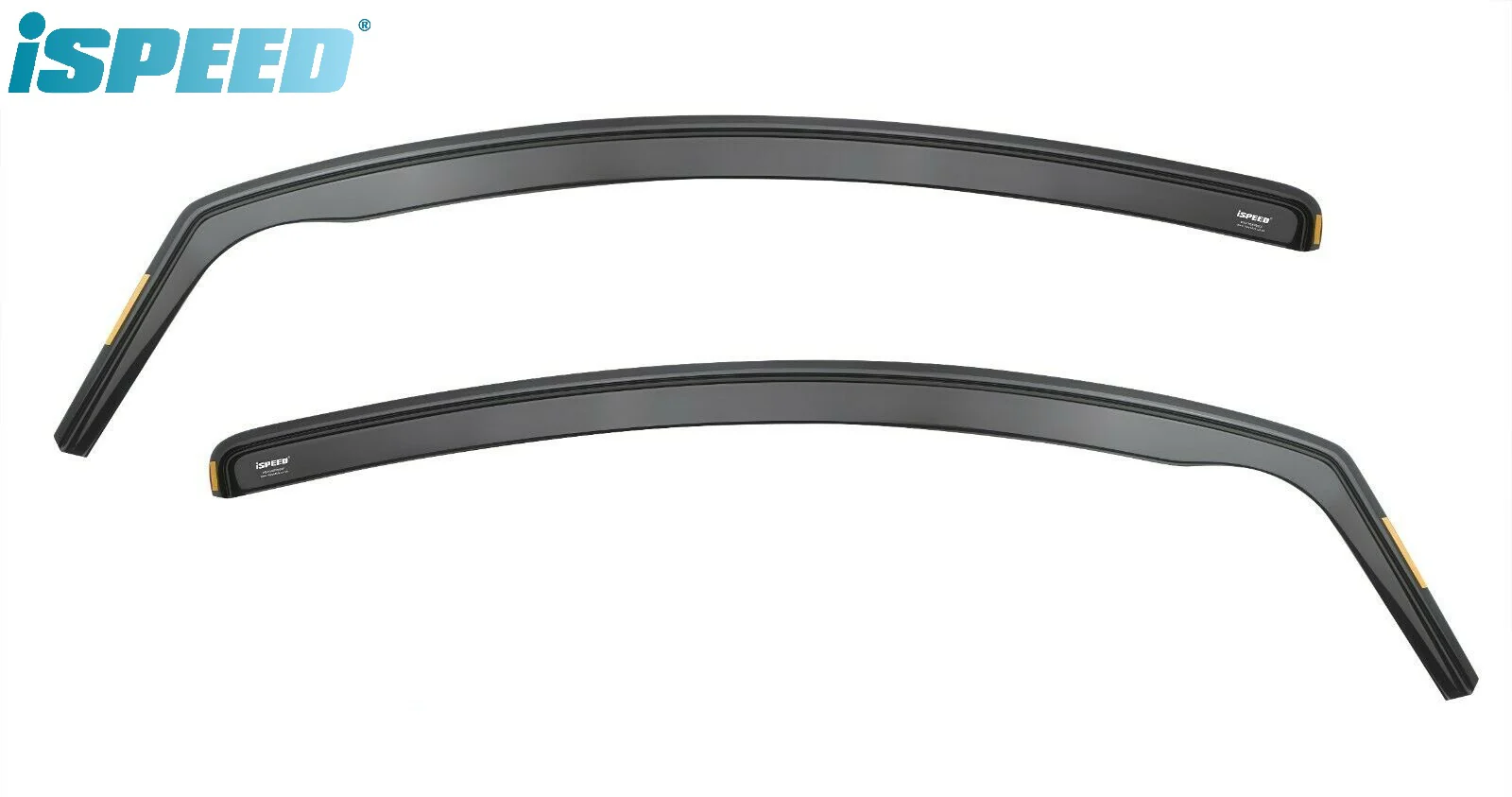 VW UP | Skoda Citigo | Seat Mii 3-Doors 2012-2019 2-Pieces ISPEED Tinted Wind Deflectors