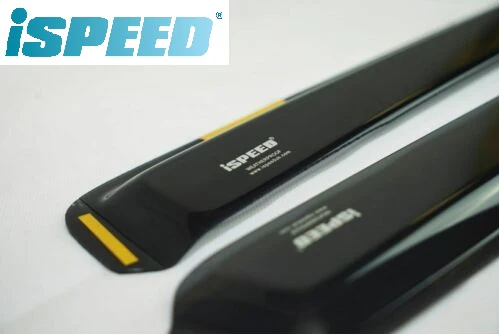 VW UP | Skoda Citigo | Seat Mii 3-Doors 2012-2019 2-Pieces ISPEED Tinted Wind Deflectors - Image 2