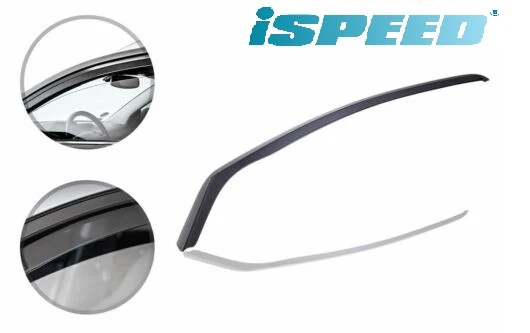 VW UP | Skoda Citigo | Seat Mii 3-Doors 2012-2019 2-Pieces ISPEED Tinted Wind Deflectors - Image 3