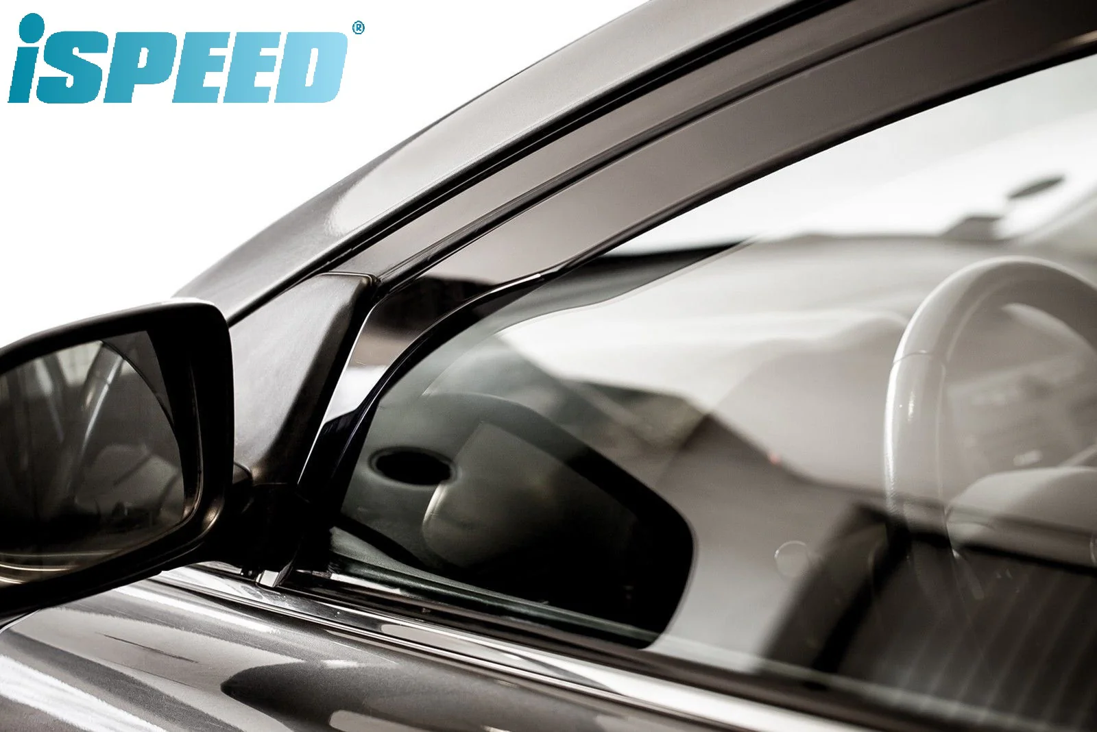 VW UP | Skoda Citigo | Seat Mii 3-Doors 2012-2019 2-Pieces ISPEED Tinted Wind Deflectors - Image 4