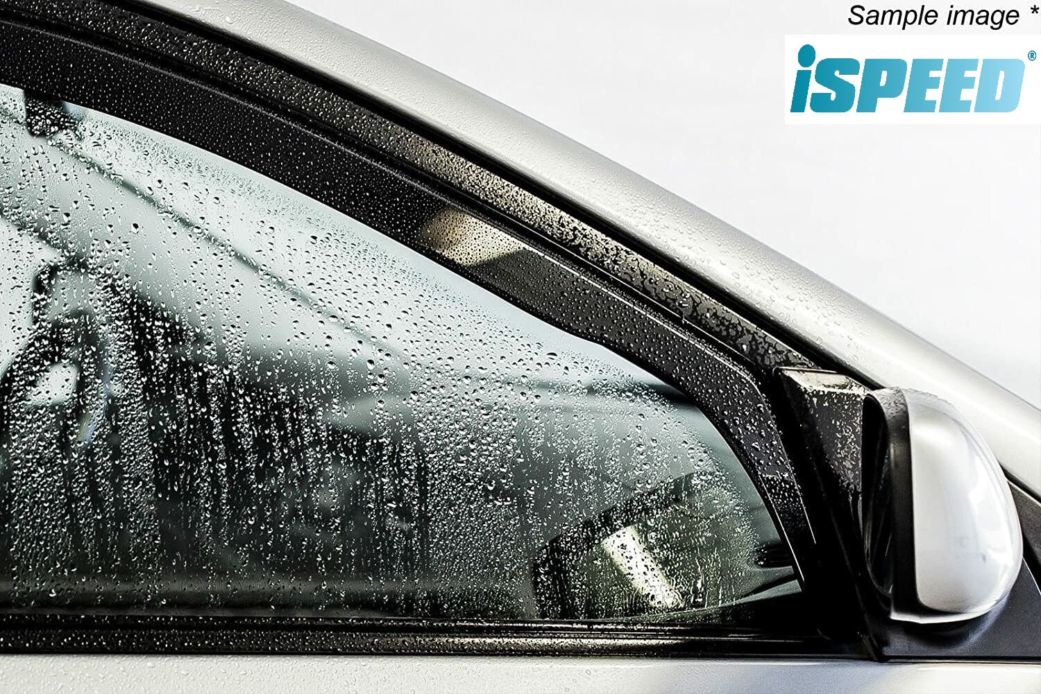 VW UP | Skoda Citigo | Seat Mii 3-Doors 2012-2019 2-Pieces ISPEED Tinted Wind Deflectors - Image 5