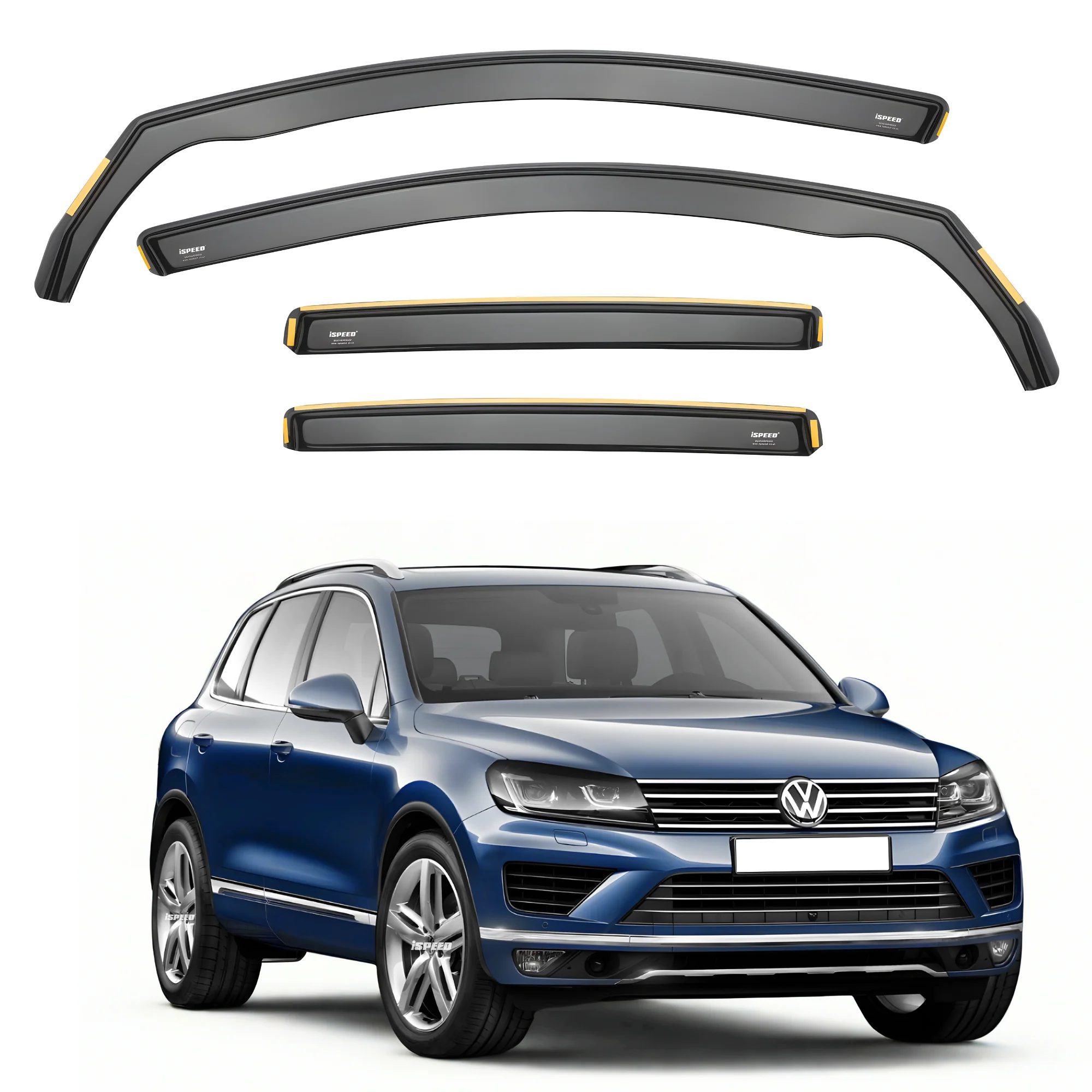 VW Touareg MK2 2010-2018 Wind Deflectors 4pc Set